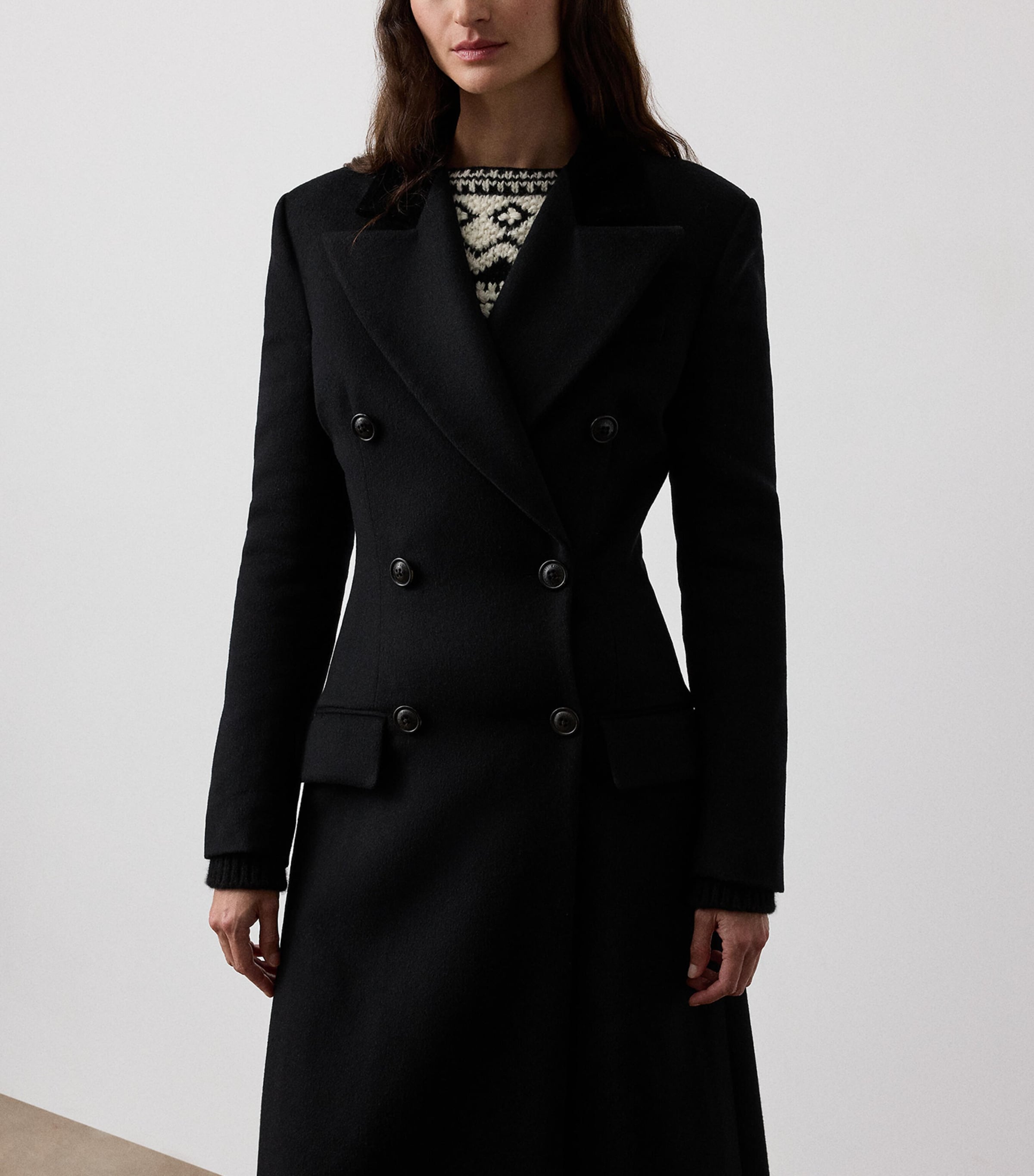 Wool-Cashmere Anthony Coat BLACK Image 2