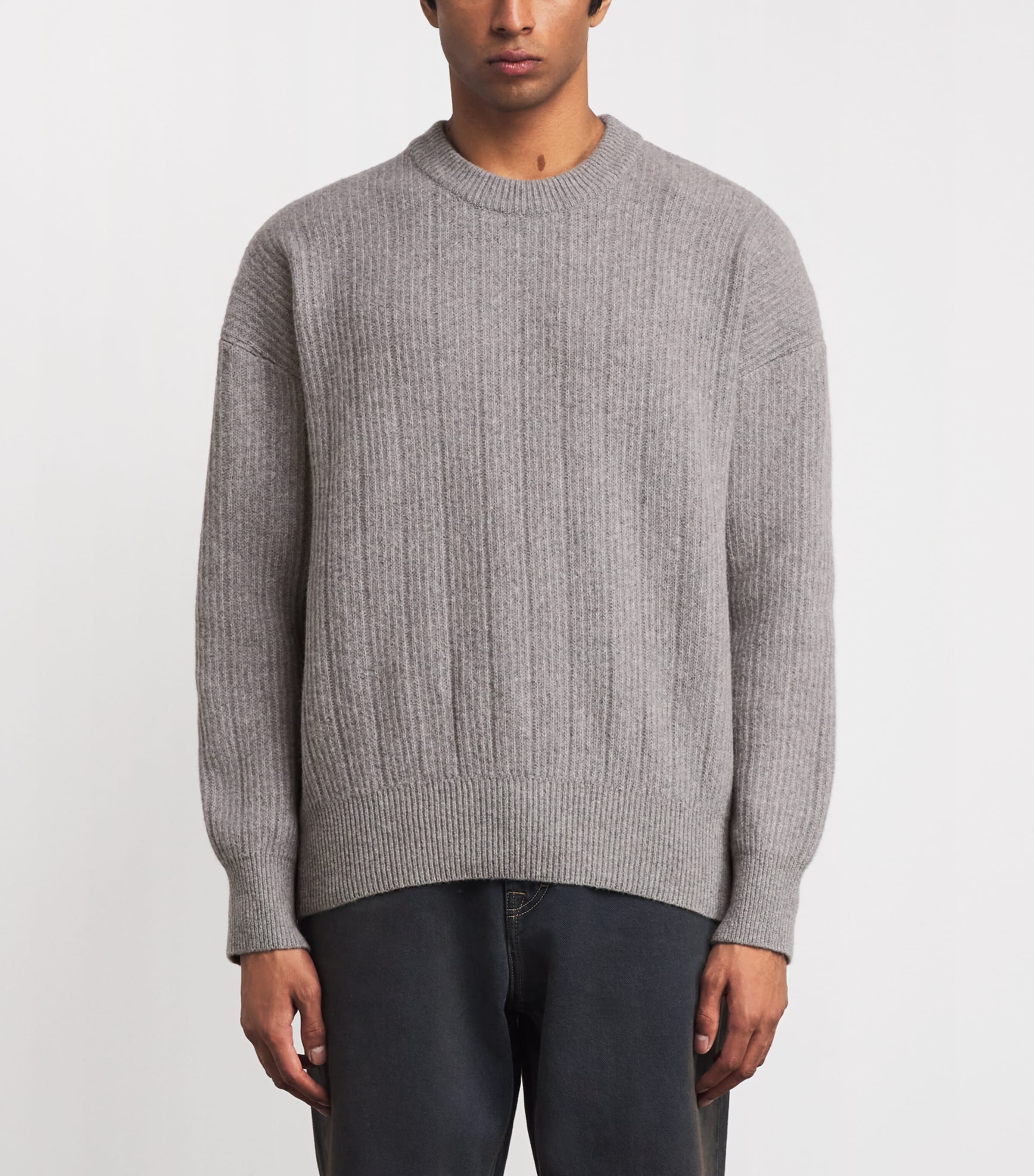 Merino Wool Burley Sweater GREY Image 3