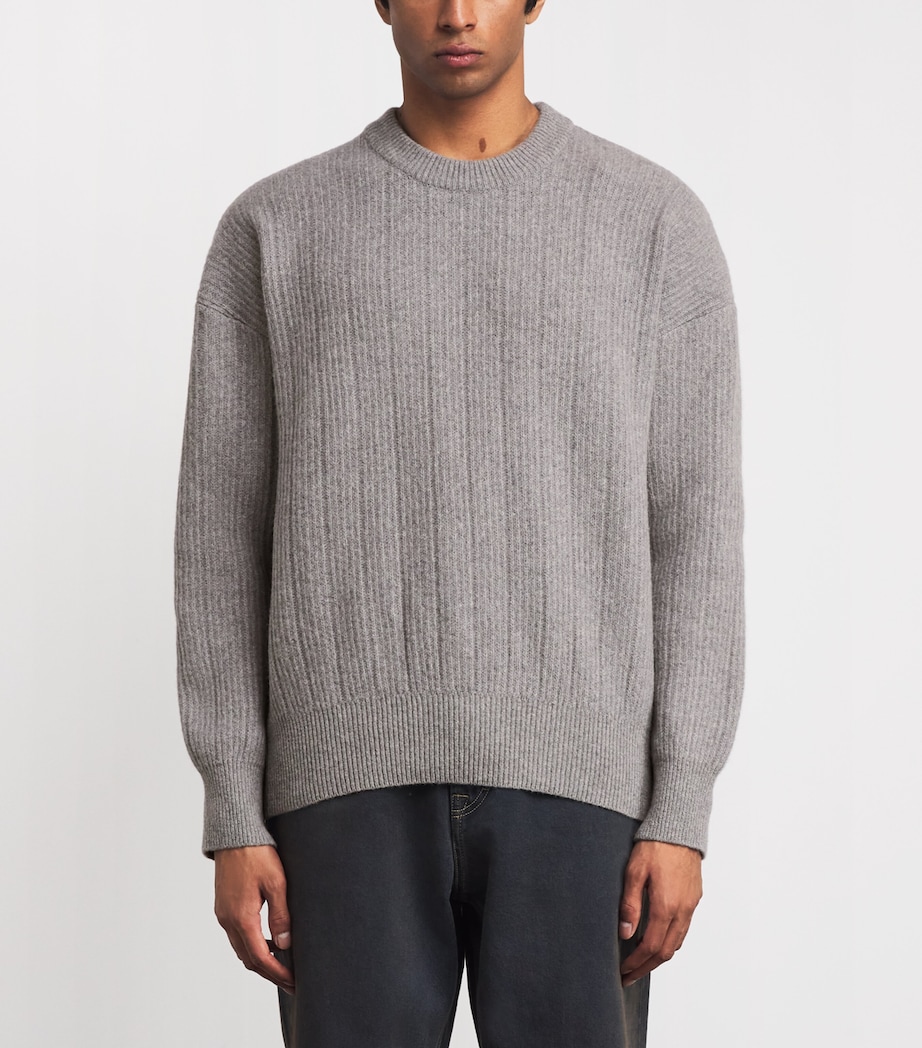 Merino Wool Burley Sweater GREY Image 3