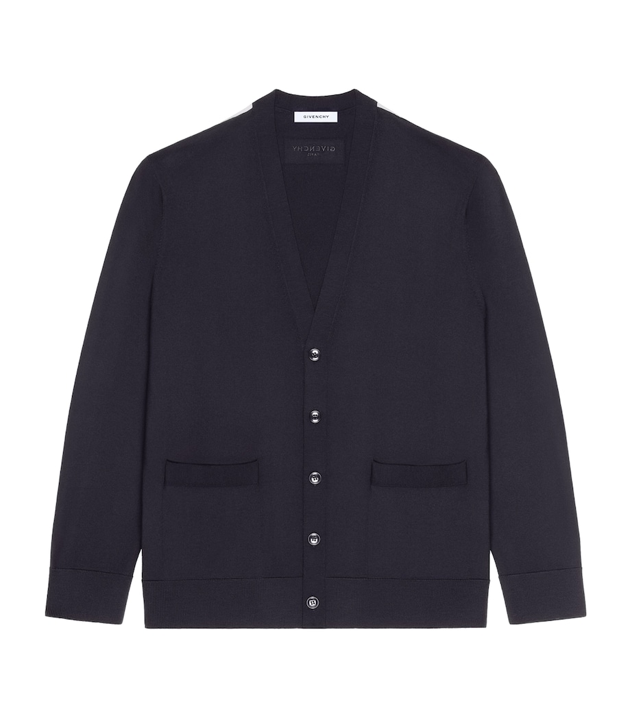 Wool V-Neck Cardigan DARK NAVY Image 1