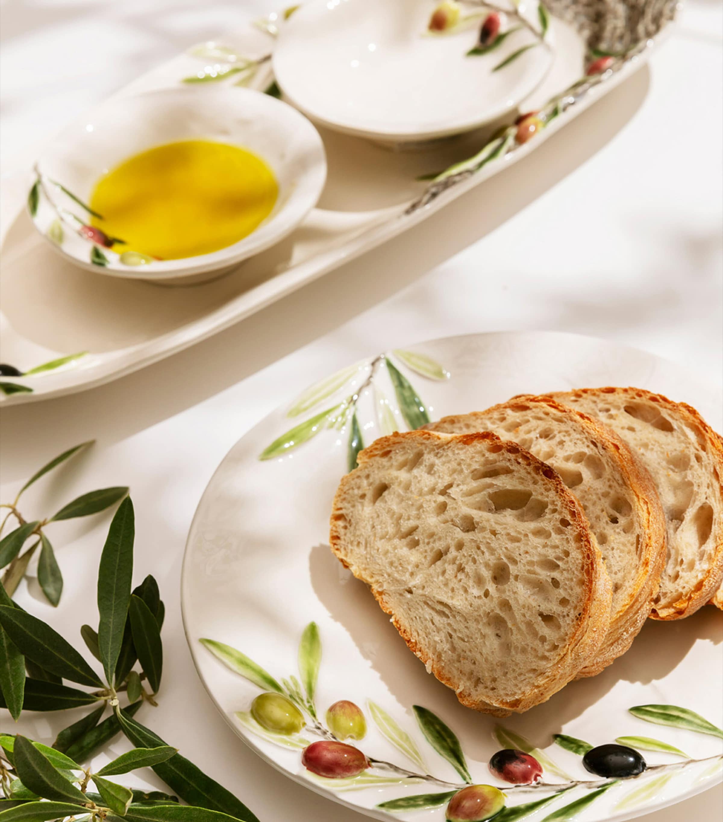 x Esporão Olival Platter and Bowl Set WHITE, GREEN, BROWN Image 2