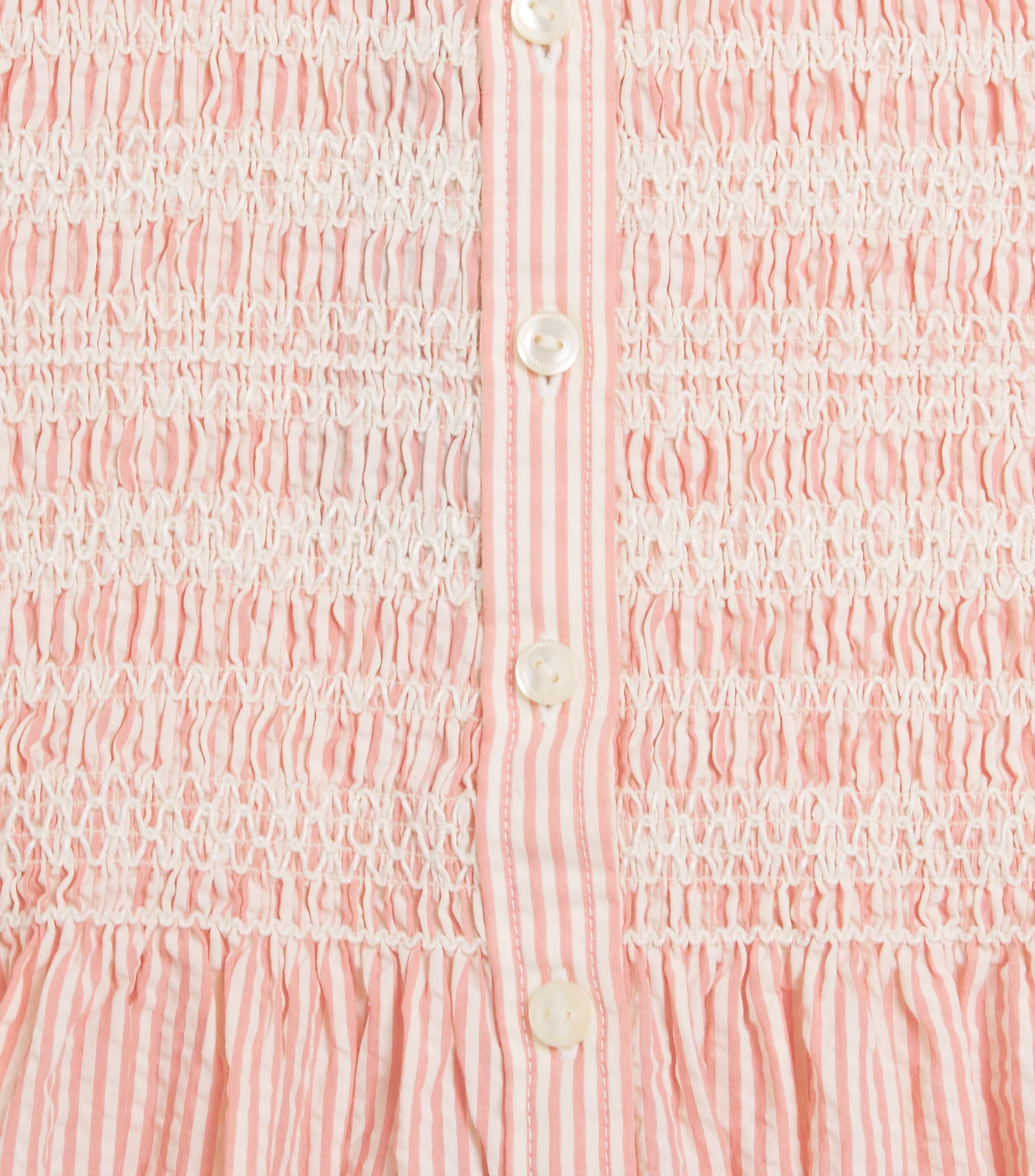 Ralph Lauren Kids Stripe Seersucker Dress (2-7 Years) Red/crm Image 3