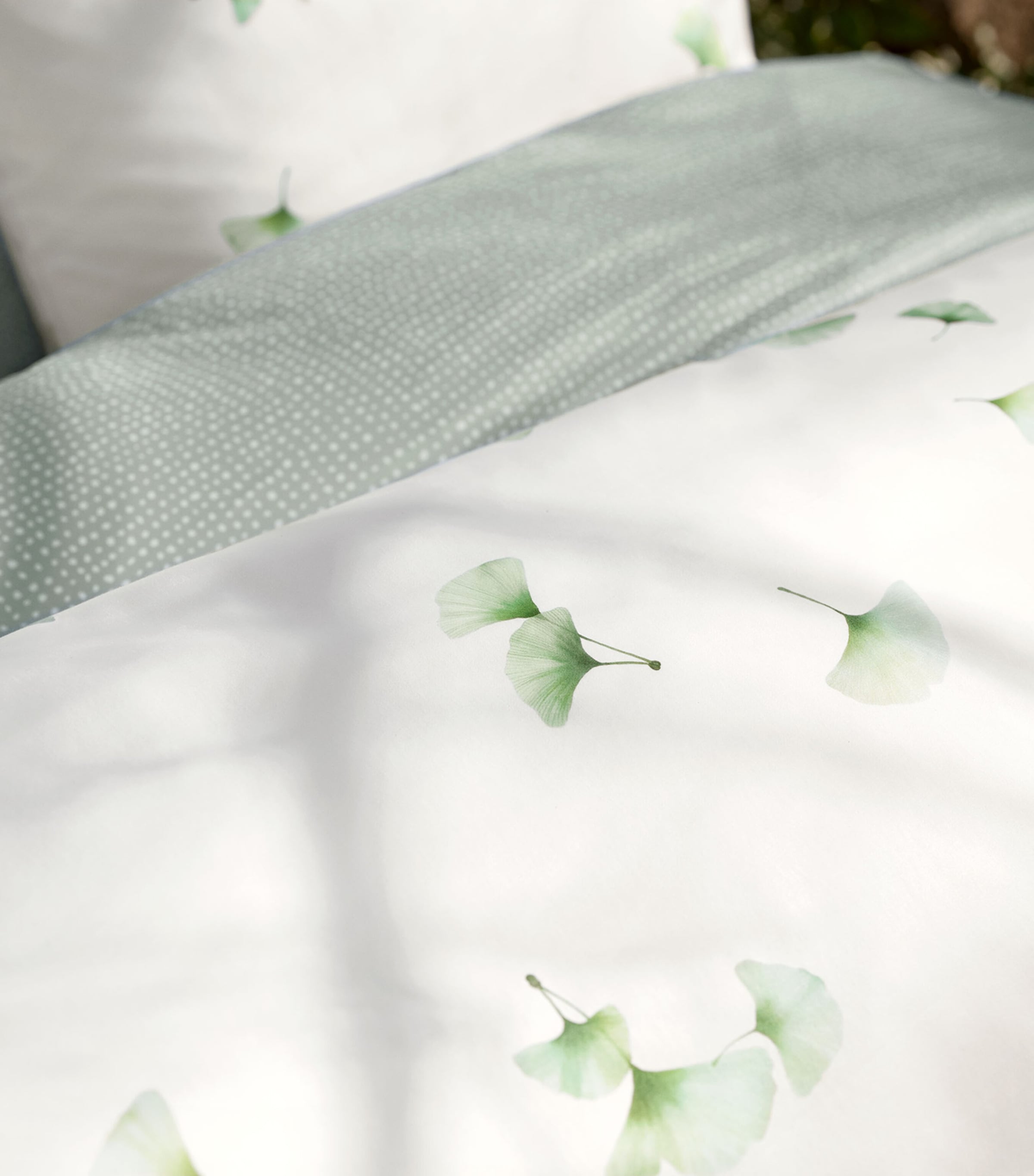 Schlossberg Cotton Aiko  Super King Flat Sheet (280cm x 290cm) Blanc Image 3