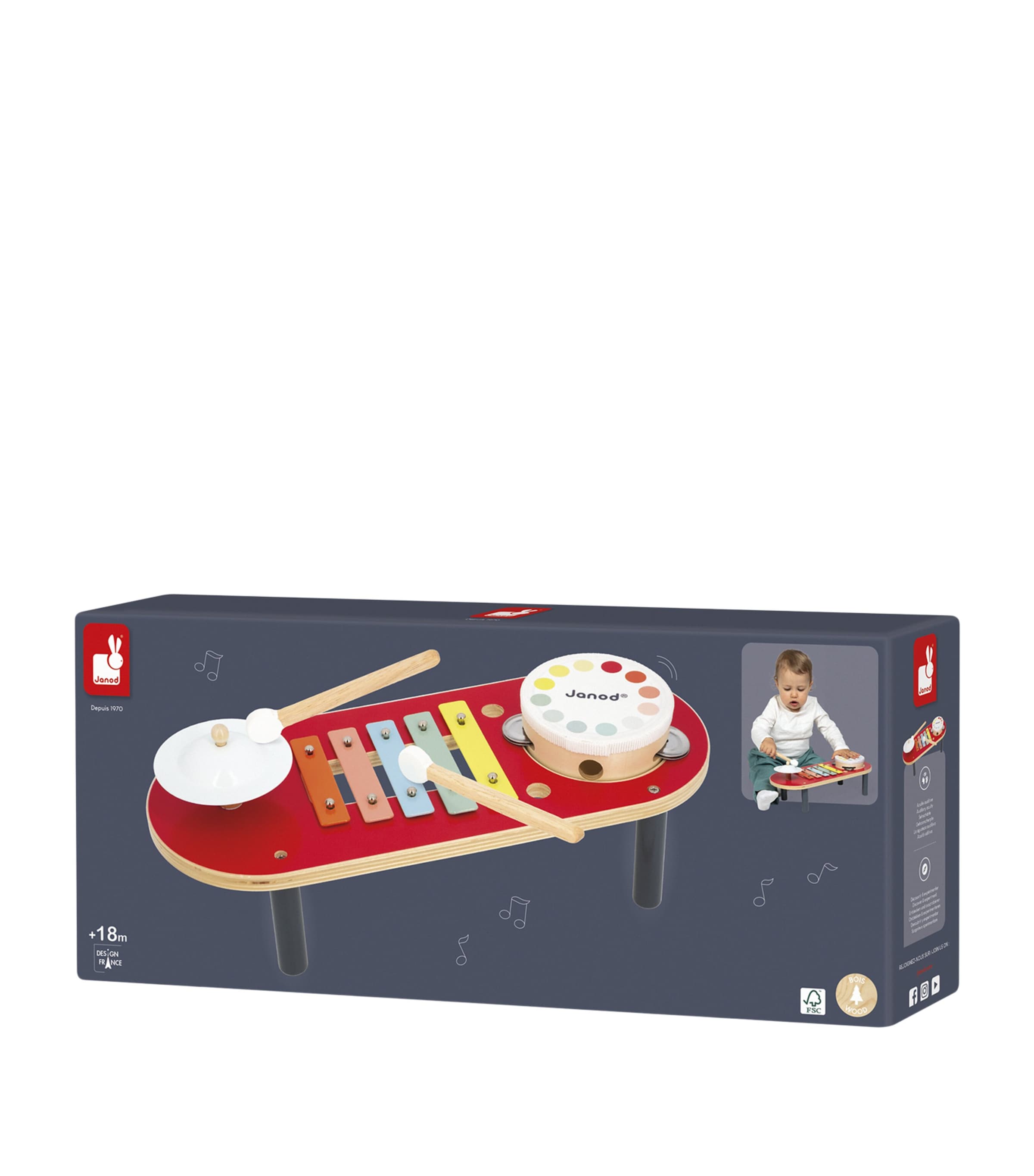 Janod Confetti Musical Activity Table Image 4