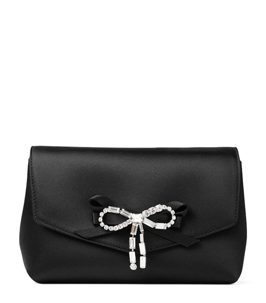 Satin Bow Mini Bag BLACK/SILVER Image 1