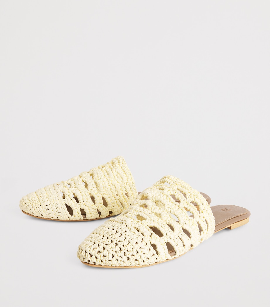 Raffia Mules OFF WHITE Image 3