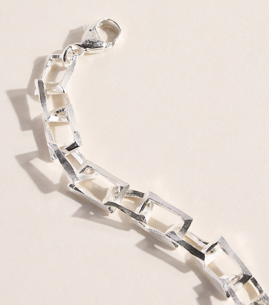 THE OUZE Sterling Silver Petite Bulk Bracelet Silver Image 5