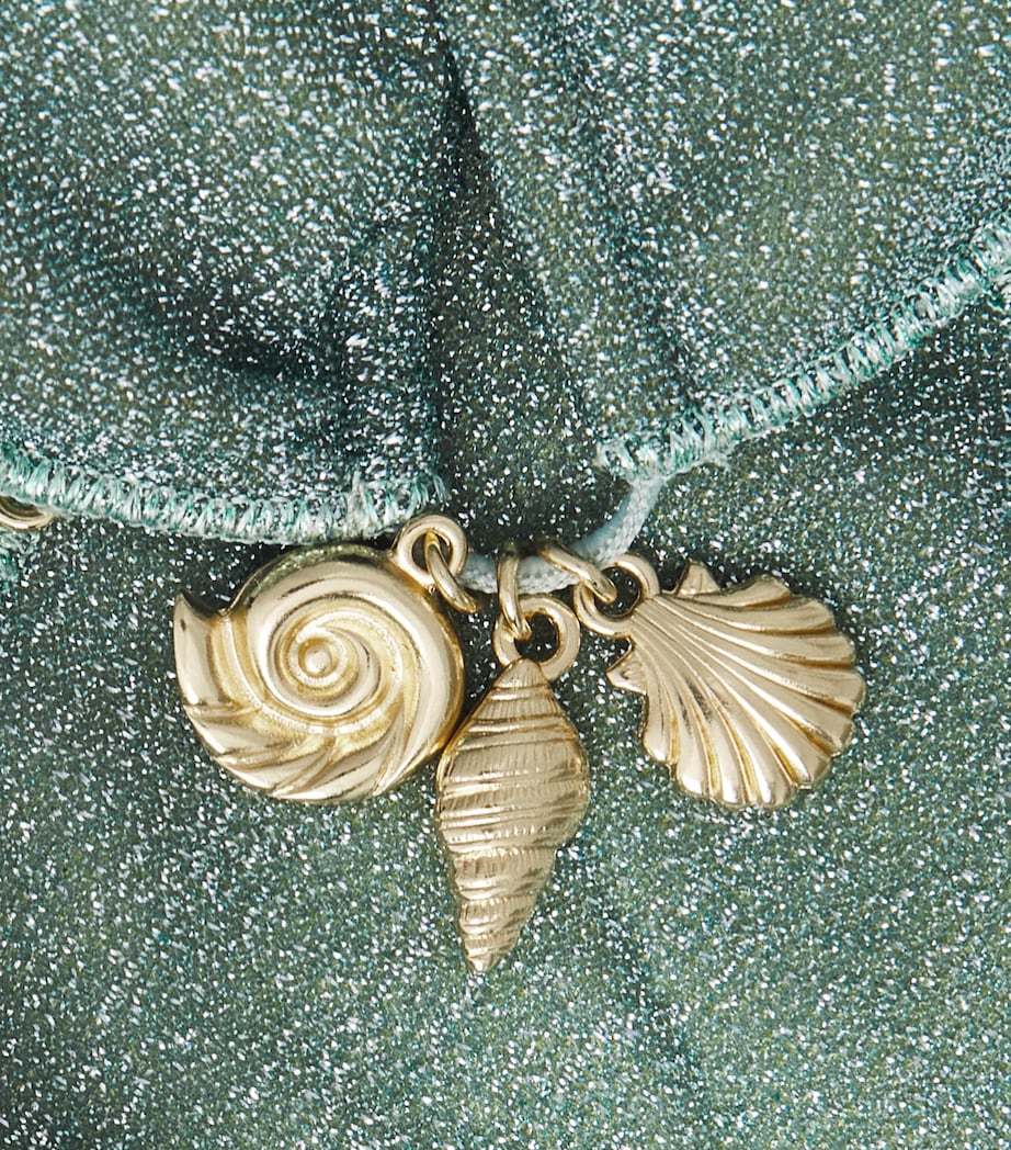 Oséree Womens Metallic Embellished Lumière Bikini Aqua Image 4