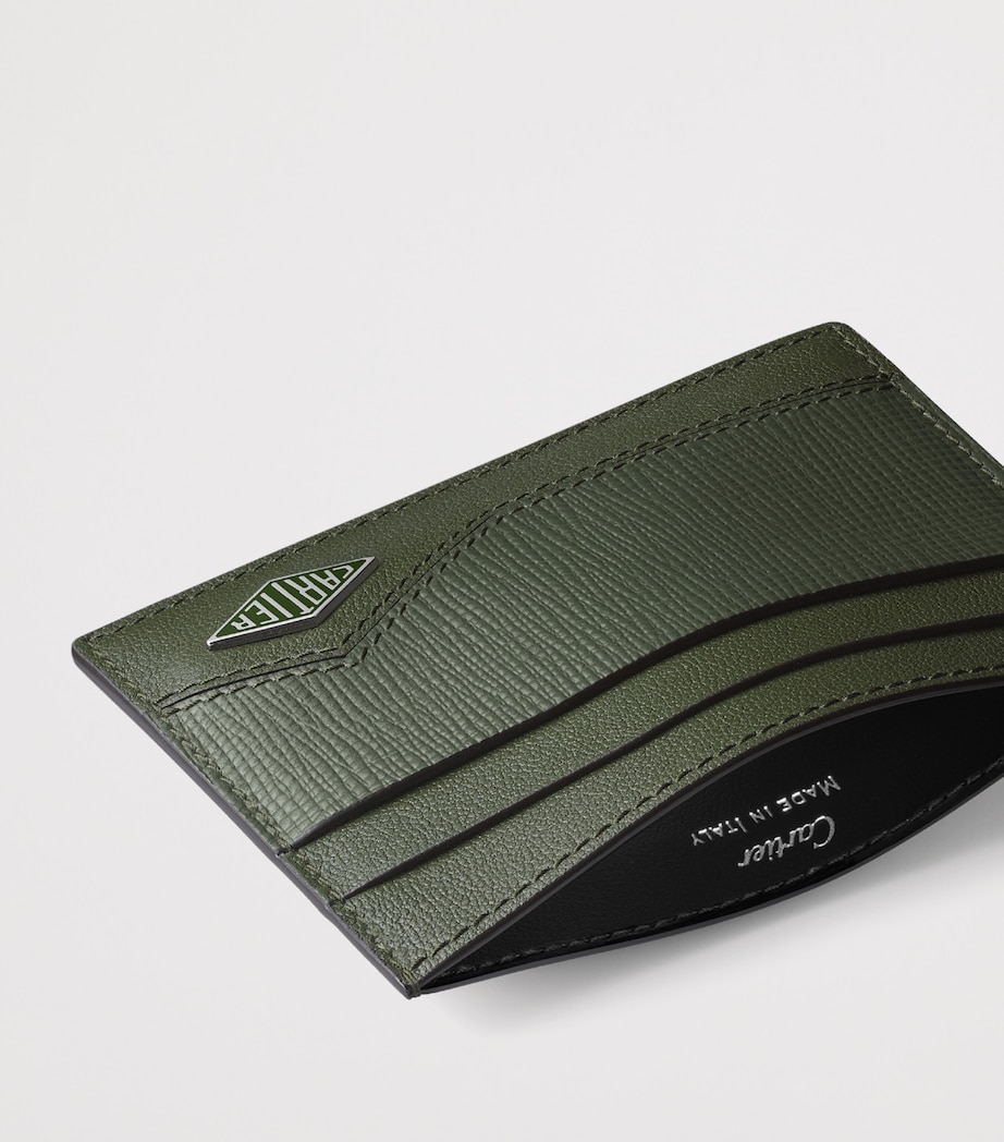 Cartier Leather Losange Card Holder Green Image 4