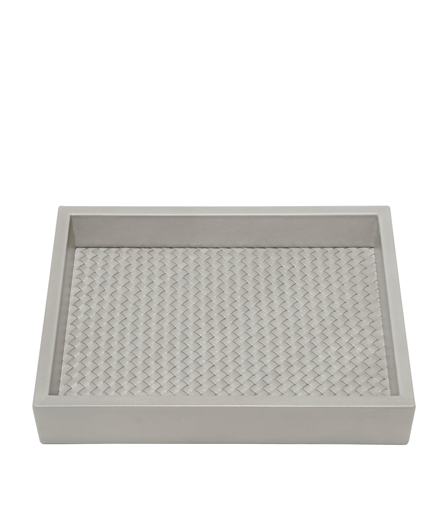 Woven Tray (18cm x 24cm) GREY Image 1