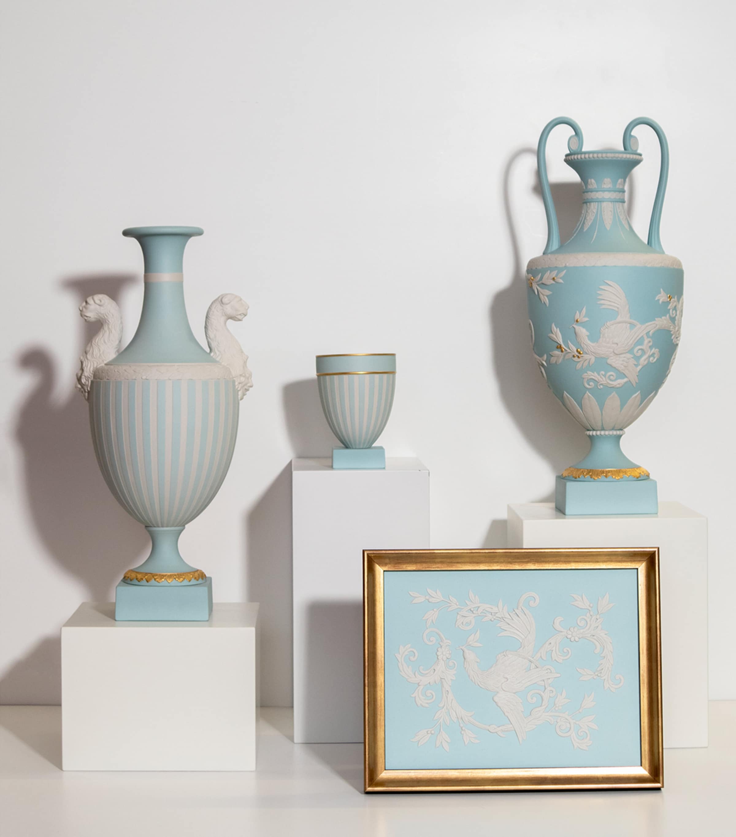 Phoenix Fluted Vase (13cm) TURQUOISE Image 2