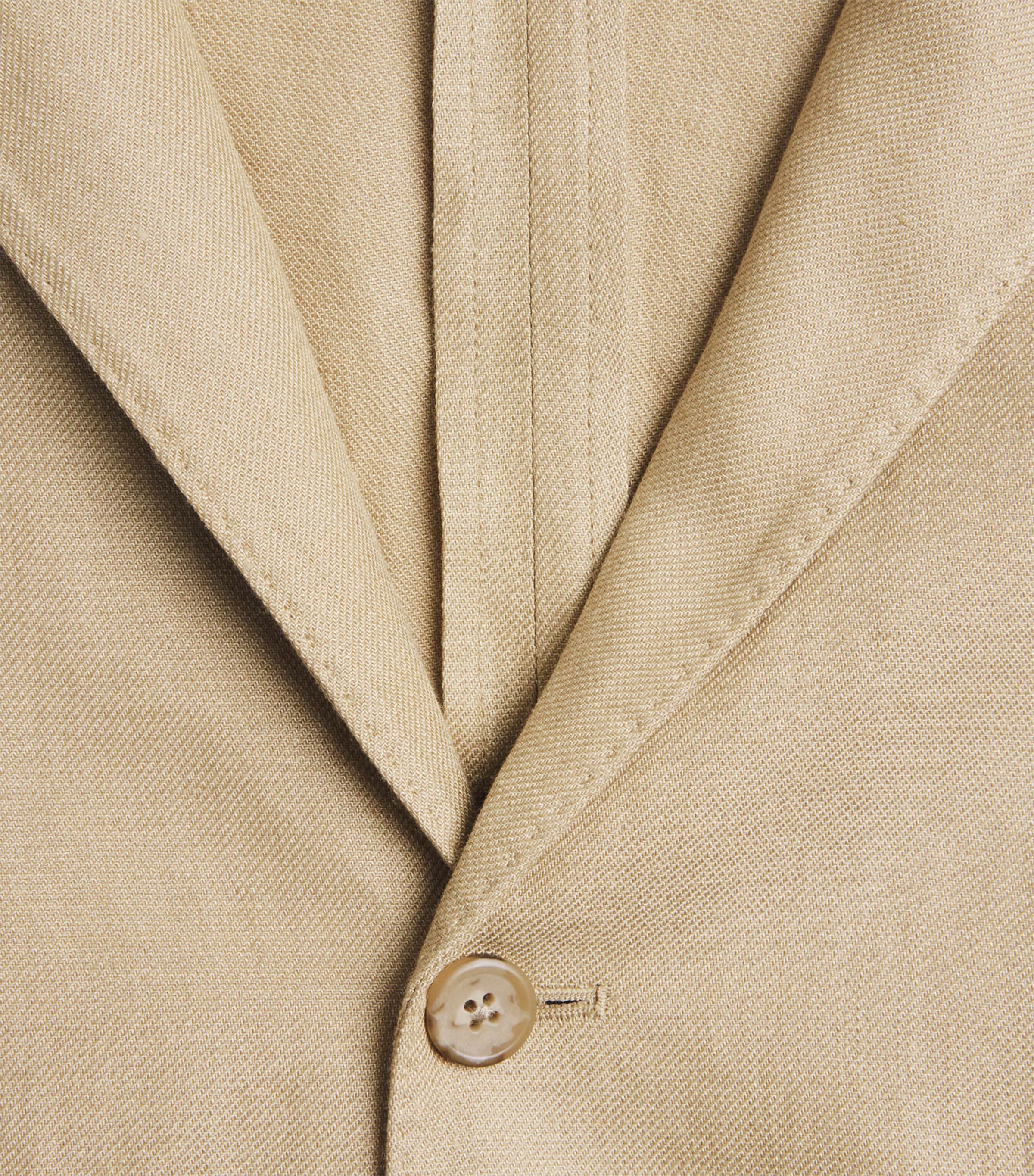 Polo Ralph Lauren Mens Linen Twill Blazer Tan Image 6