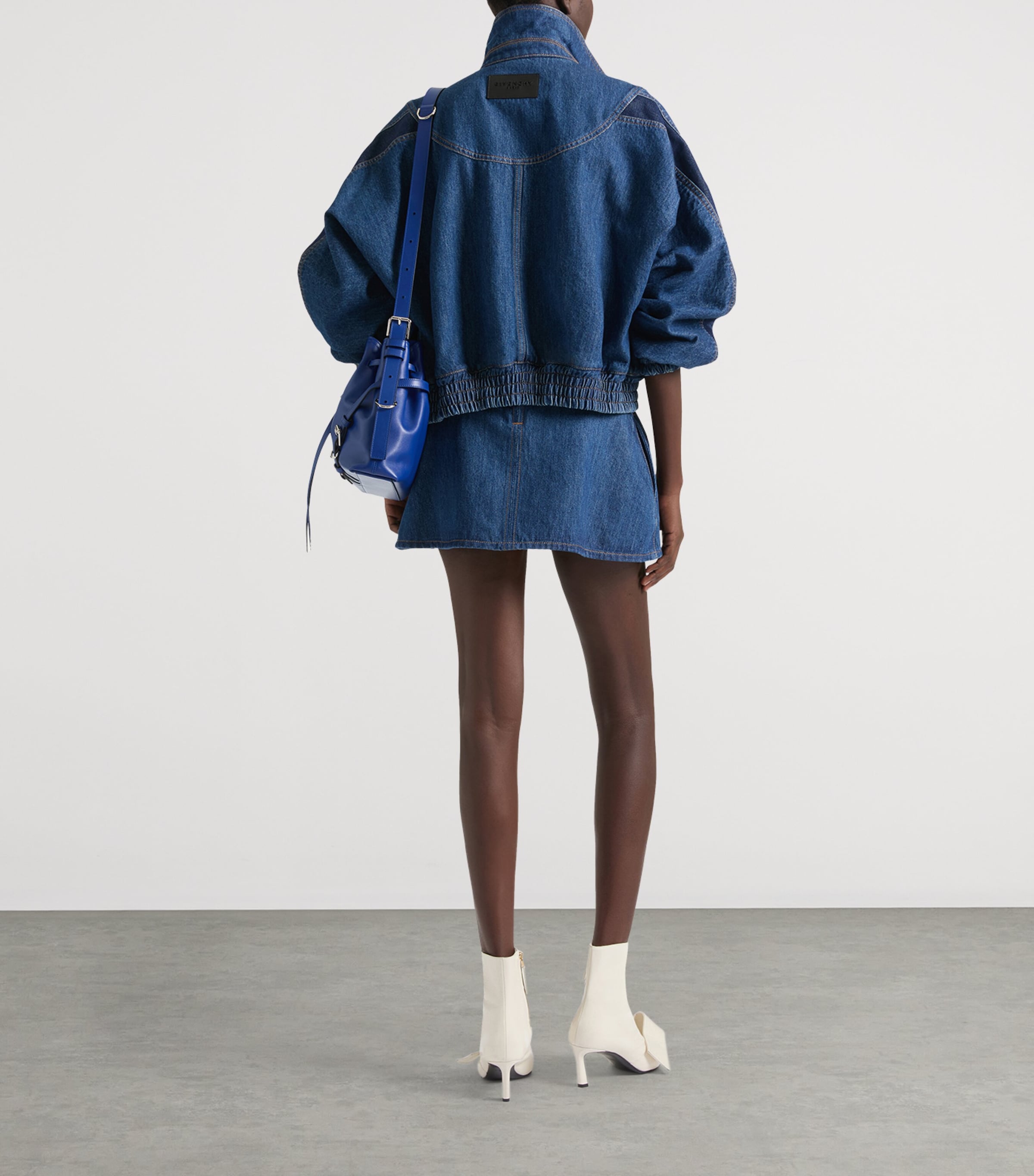 Givenchy Womens Denim Bomber Jacket Image 3