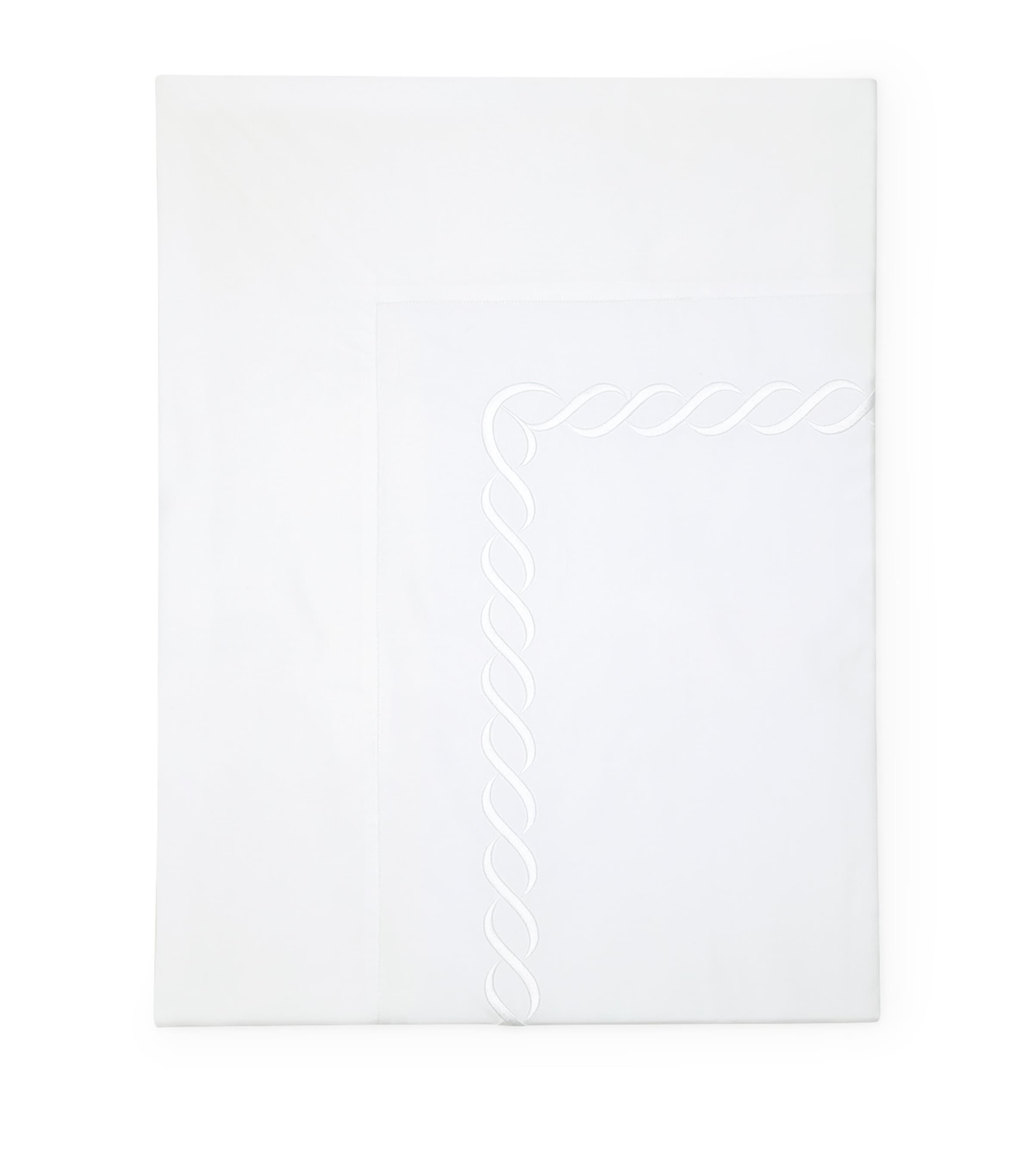 Pratesi Treccia King Flat Sheet (275cm x 275cm) | Bedding | Bed Linens & Sets | Flat Sheets | Designers | pratesi