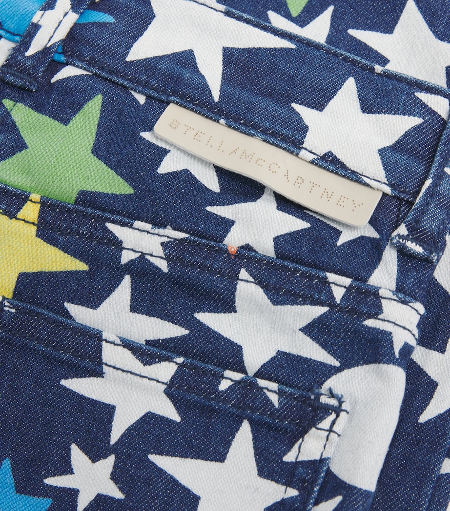 Organic Denim Star Jeans (3-14+ Years) 667MCBLU/MULTI Image 3
