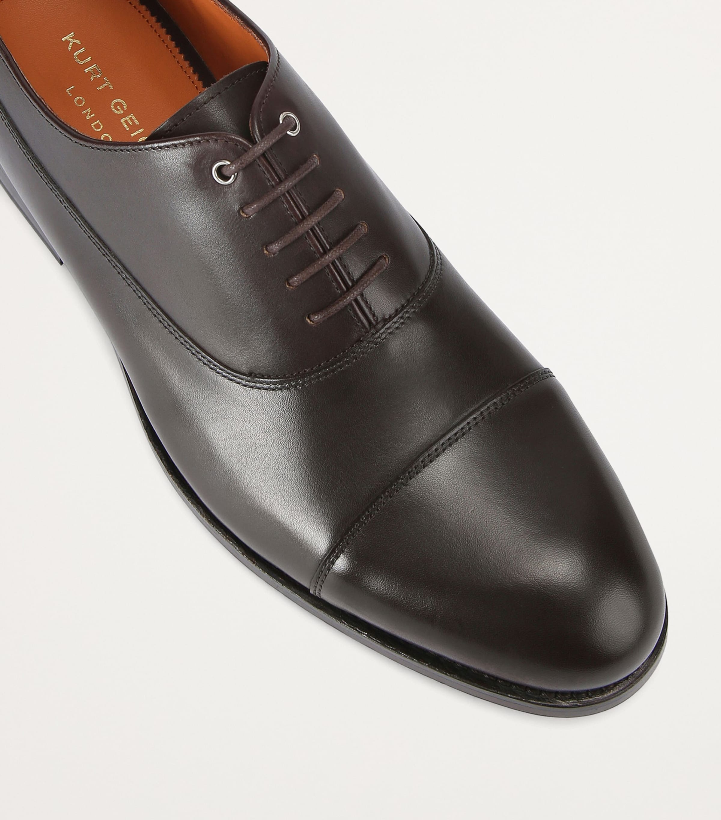 Leather Sloane Oxford Shoes DARK BROWN Image 4