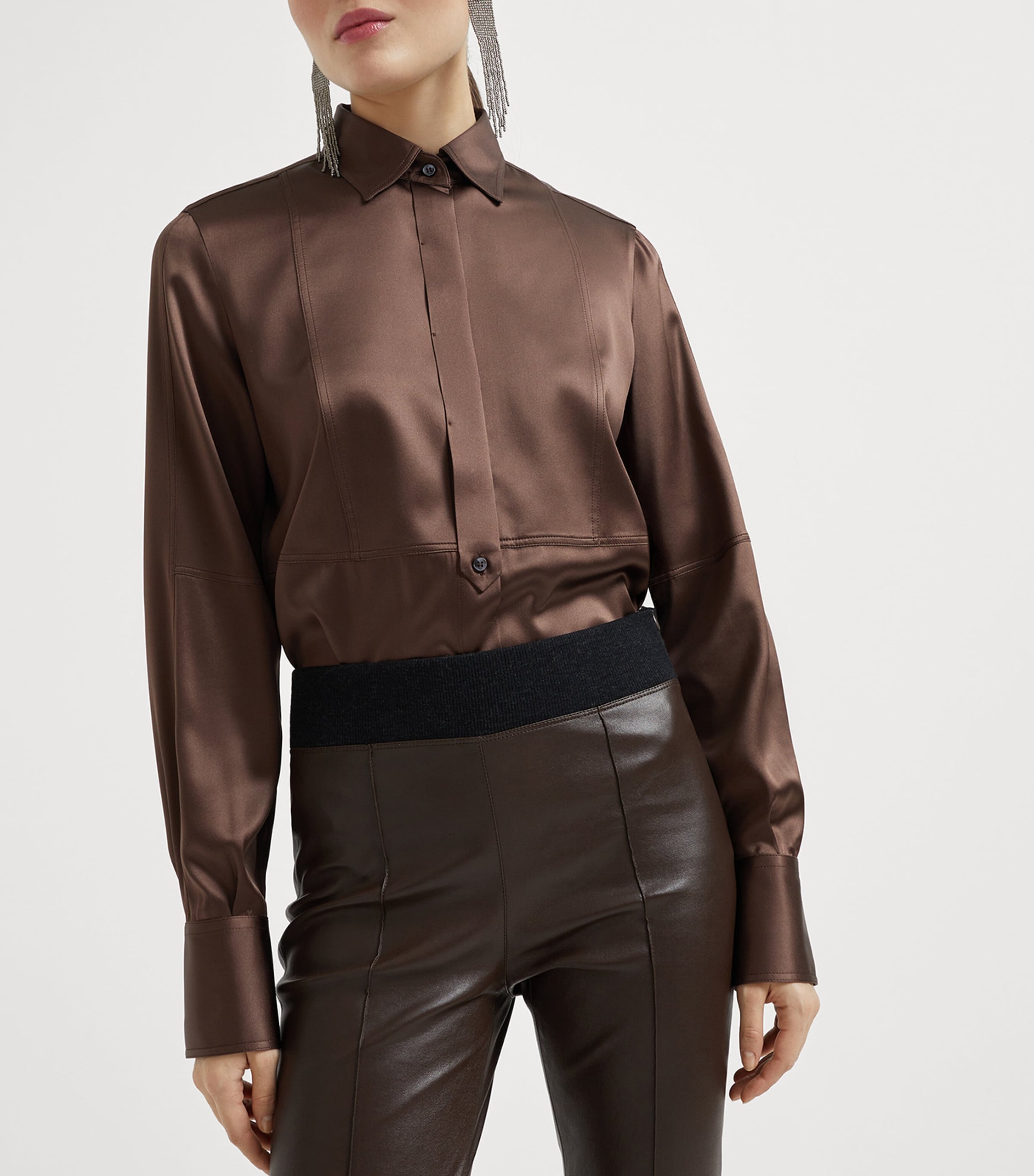 Leather Slim Leggings C9100 Image 5