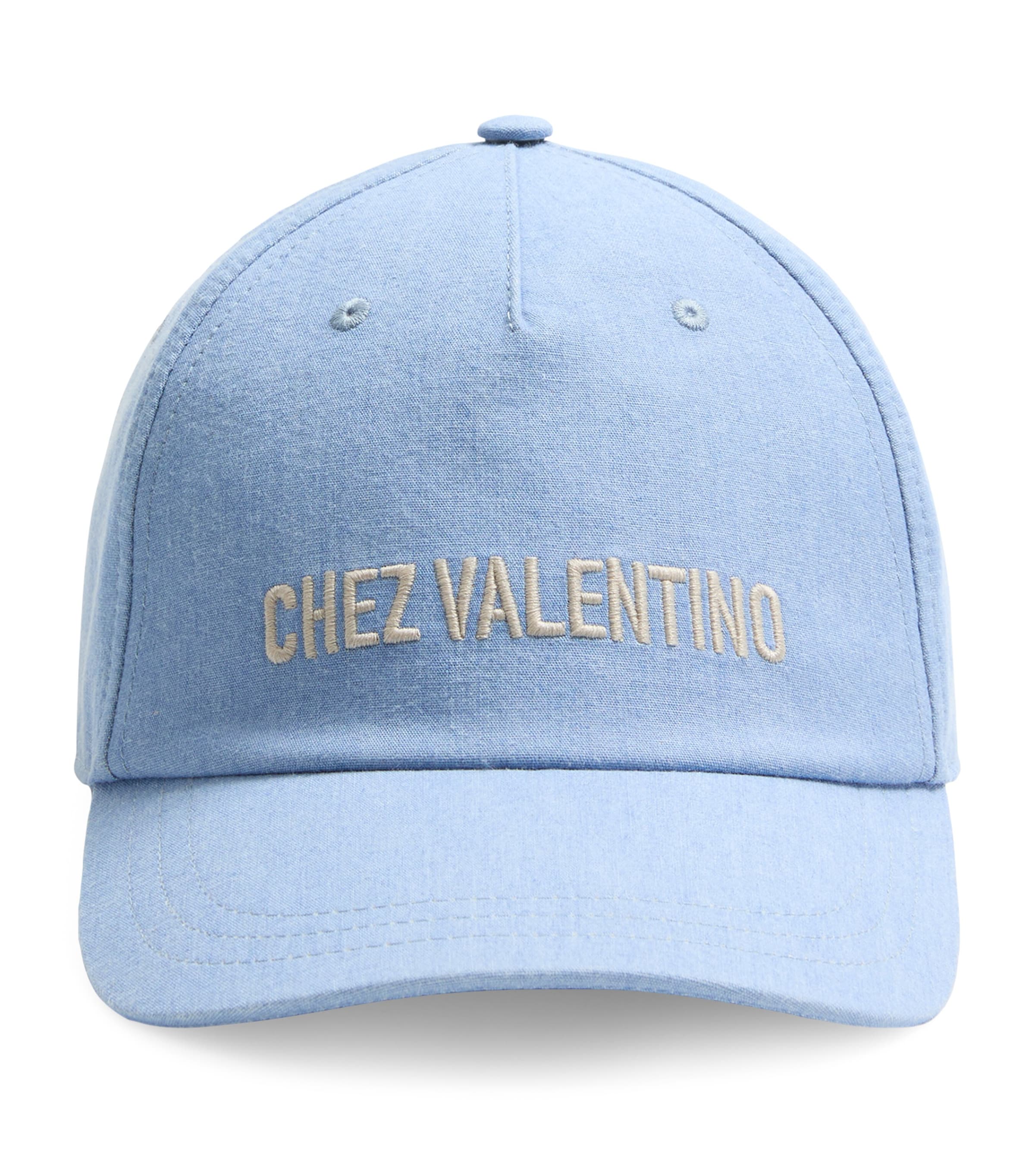 キャップ Valentino Garavani Cappello Baseball Chez Valentino Chez Valentino Cotton Baseball Cap With Embroidery for Man
