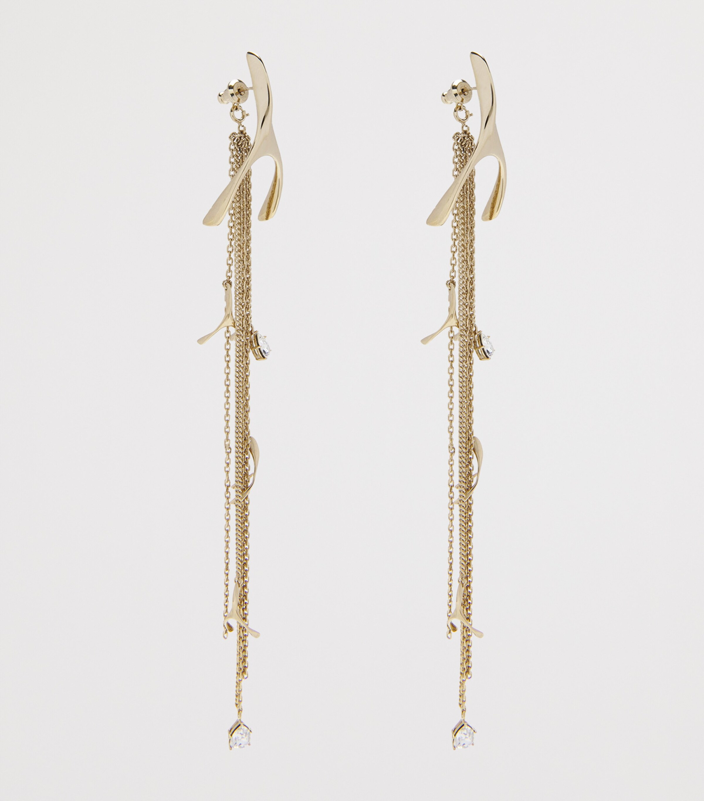 McQueen Embellished Wishbone Earrings Image 4