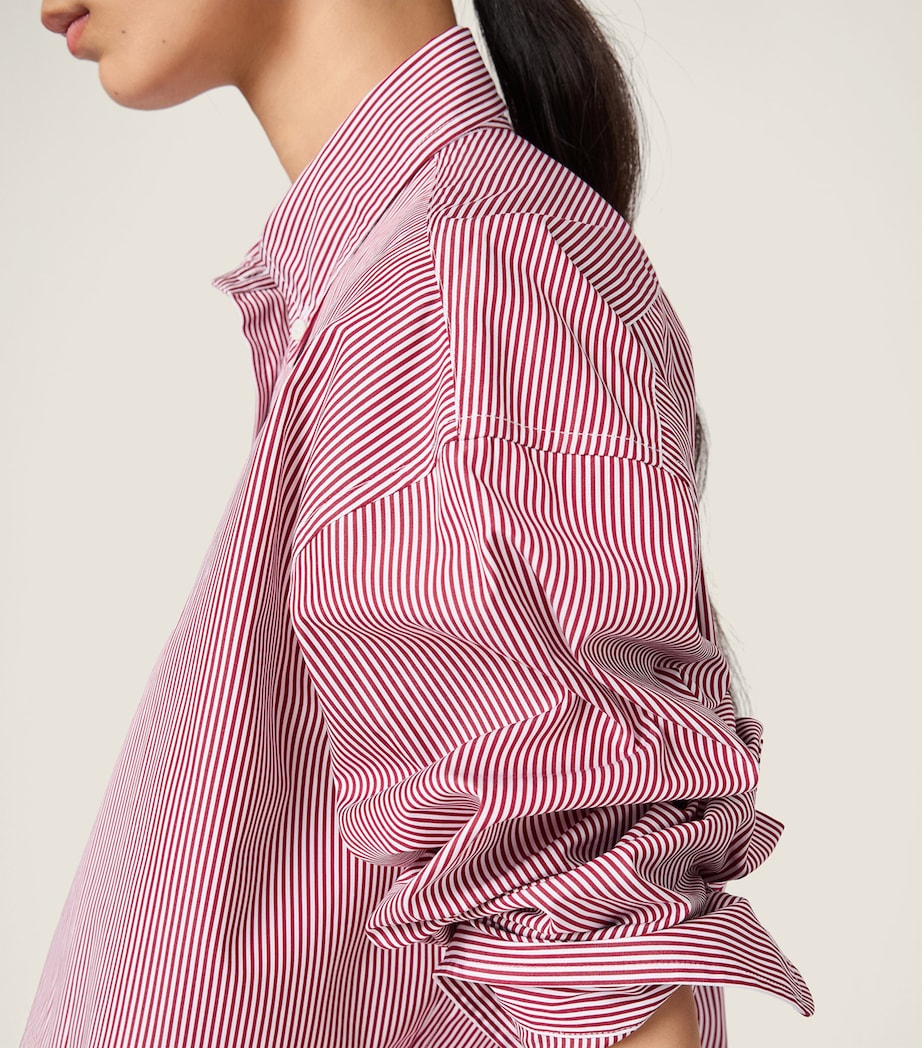 Miu Miu Womens Cotton Stripe Shirt Image 6