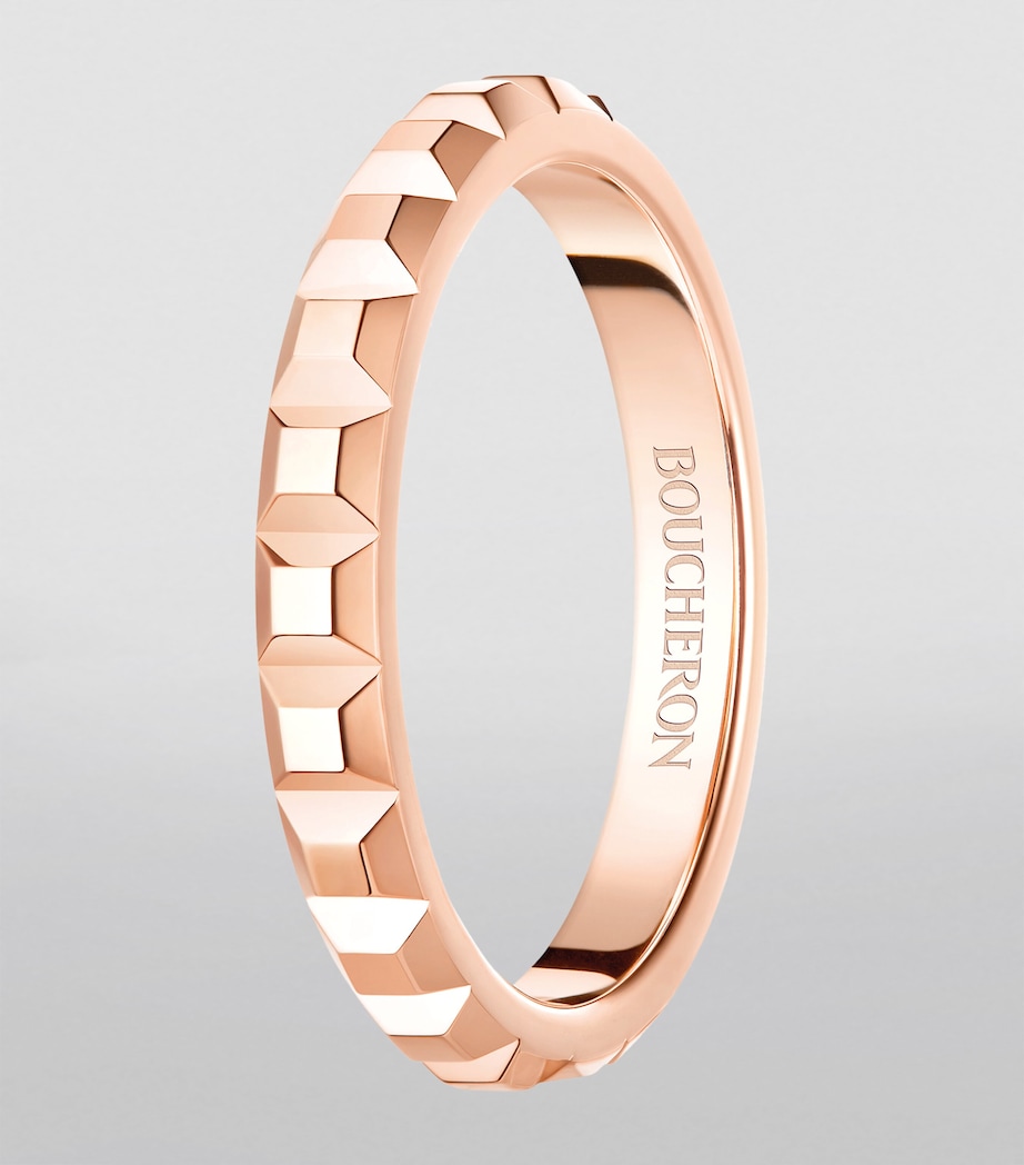 Rose Gold Quatre Clou de Paris Wedding Band Image 2