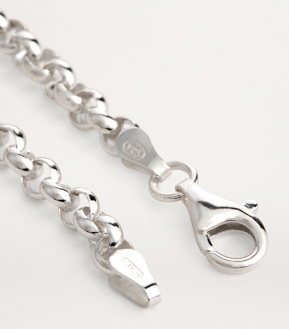 TILLY SVEAAS Sterling Silver T-Bar Belcher Chain Bracelet Silver Image 4