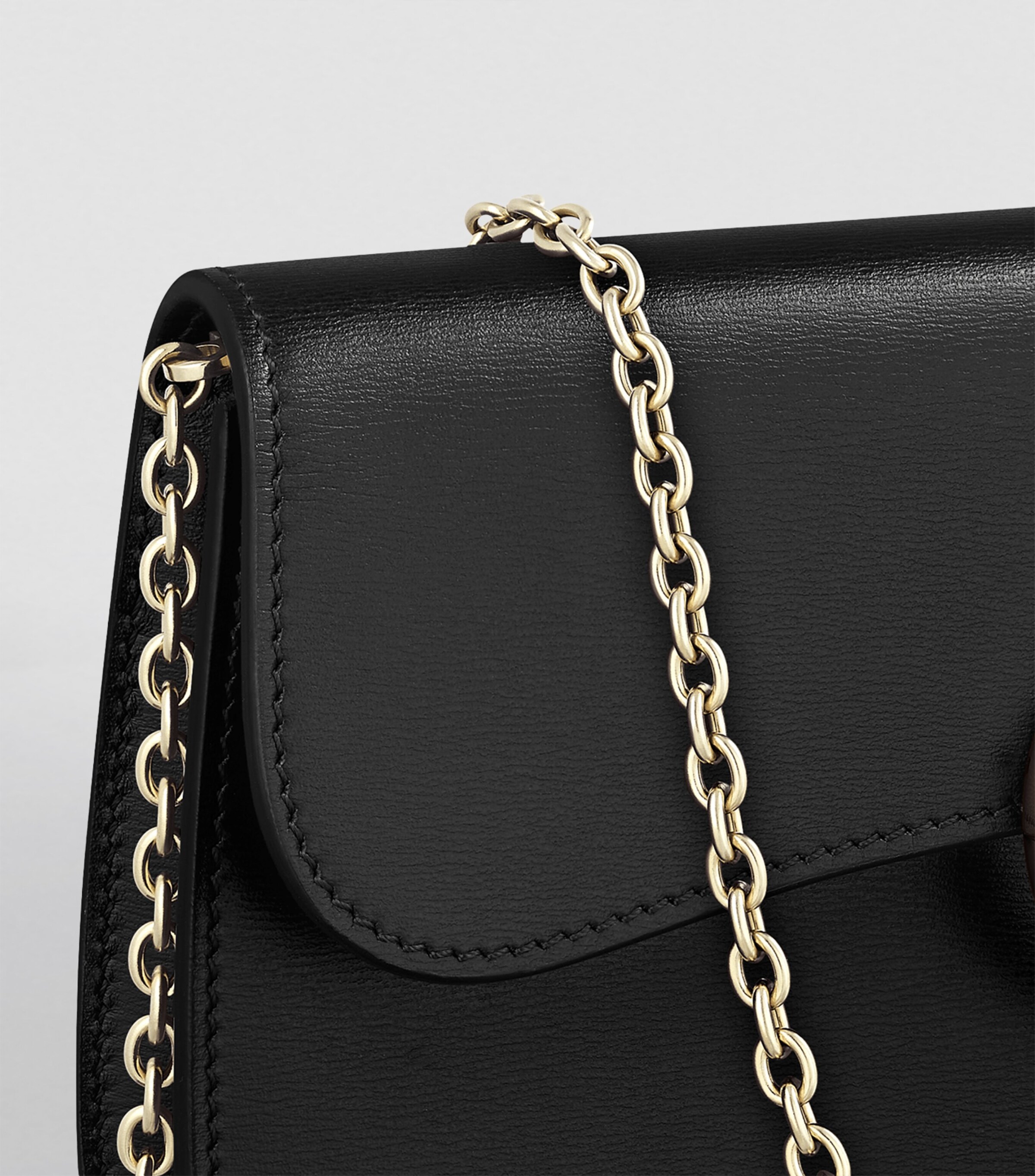 Mini Leather Panthère de Cartier Cross-Body Bag BLACK Image 4