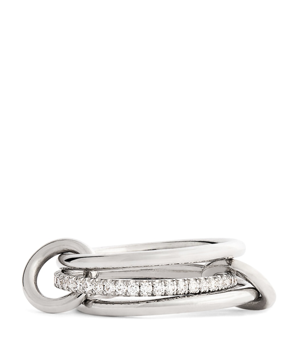 Spinelli Kilcollin White Gold and Diamond Sonny Ring White Gold