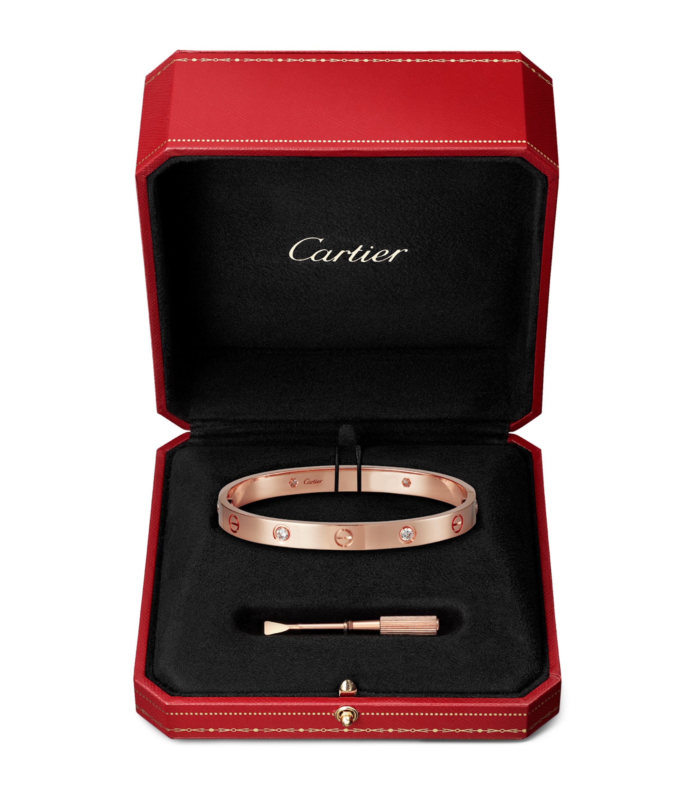 LOVE Classic Rose Gold 4-Diamond Bracelet ROSE GOLD Image 11