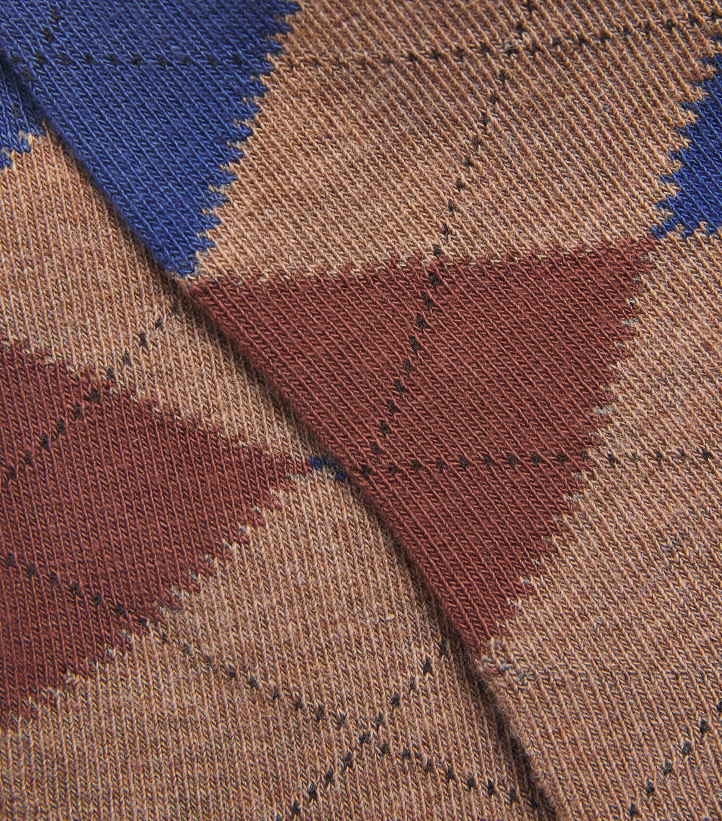 Doré Doré Mens Argyle Socks Caille Ch Image 2
