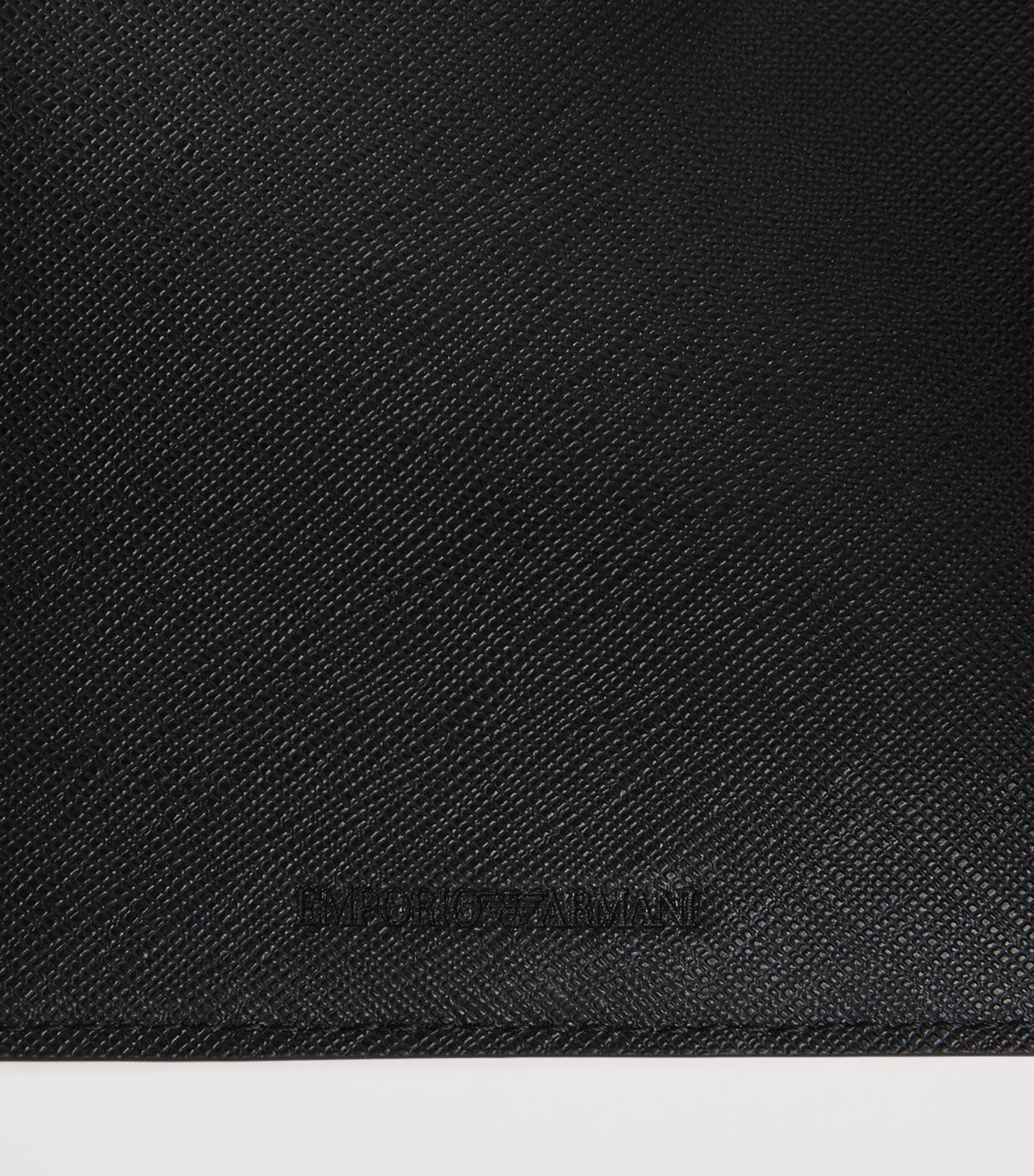 Emporio Armani Saffiano Leather Passport Holder Image 3