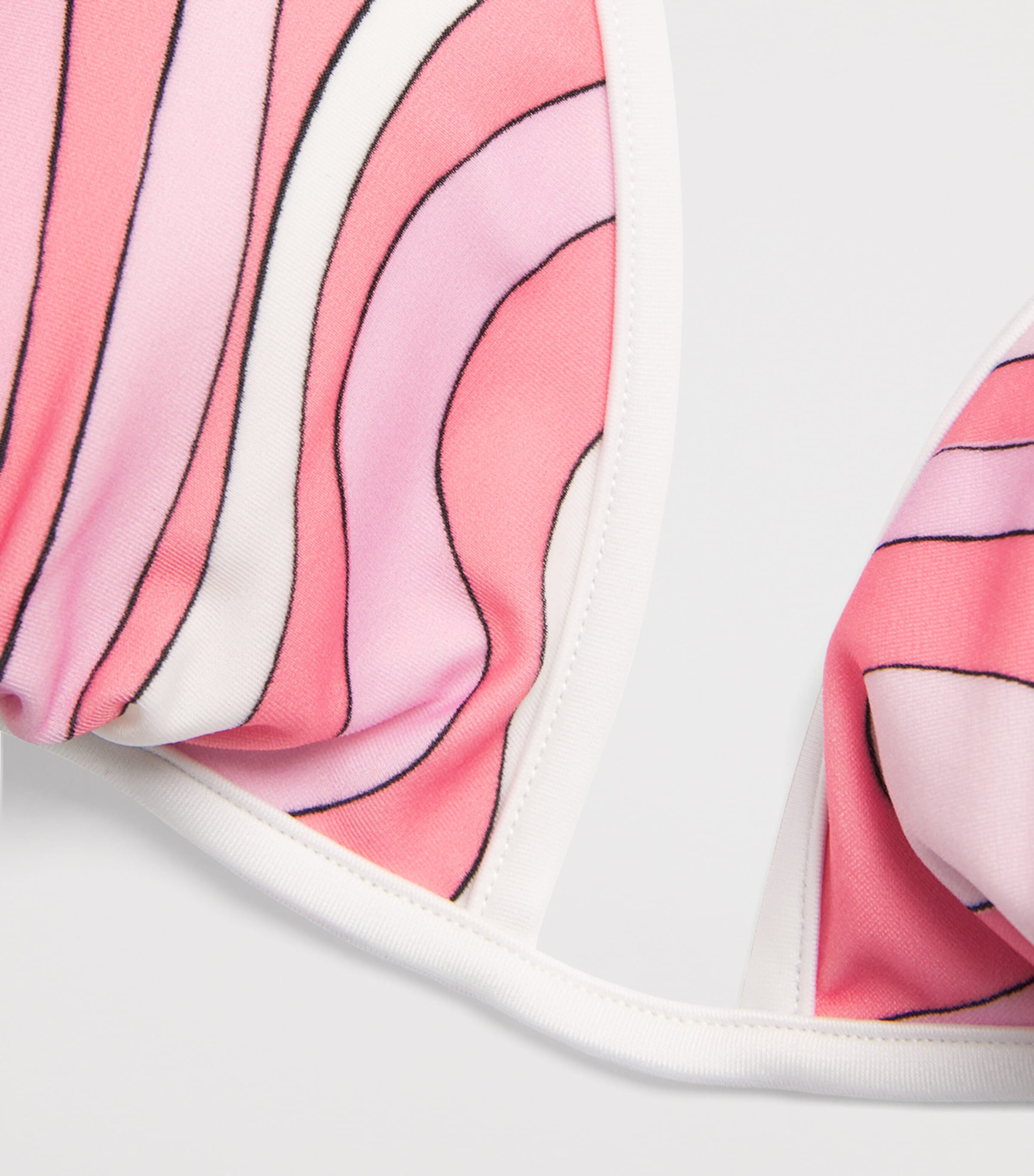 PUCCI Womens Printed Triangle Bikini Top Pink Image 4