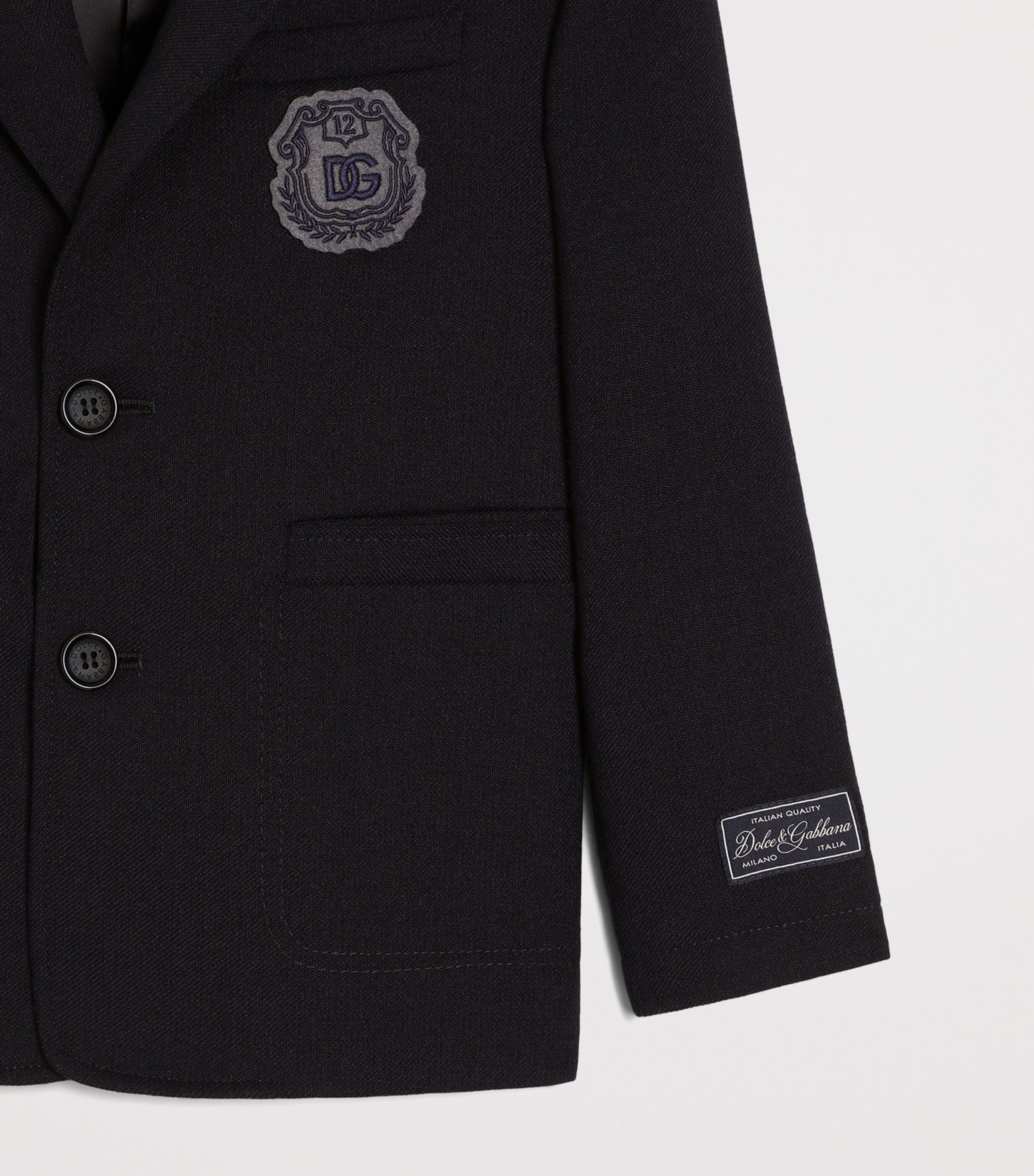Dolce&Gabbana Kids Virgin Wool Logo Jacket (8-14 Years) — photo 4