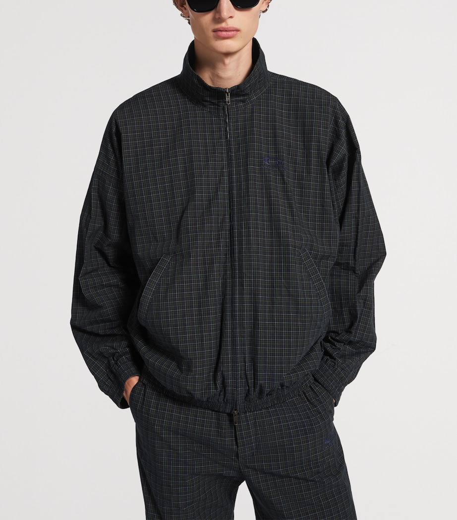 Balenciaga Mens Cotton Tartan Track Jacket Image 5