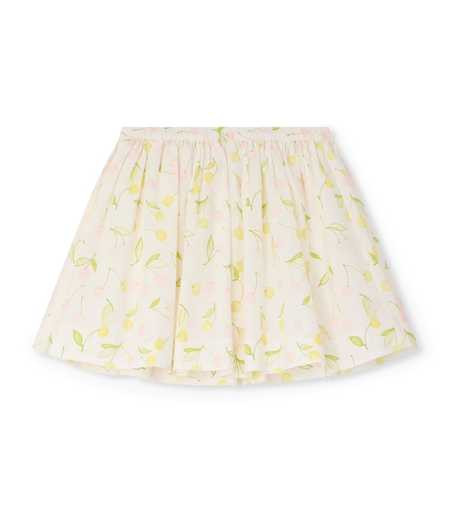 Bonpoint Cotton Printed Suzon Skirt (10-14 Years) Imp Rose Poudre Image 1