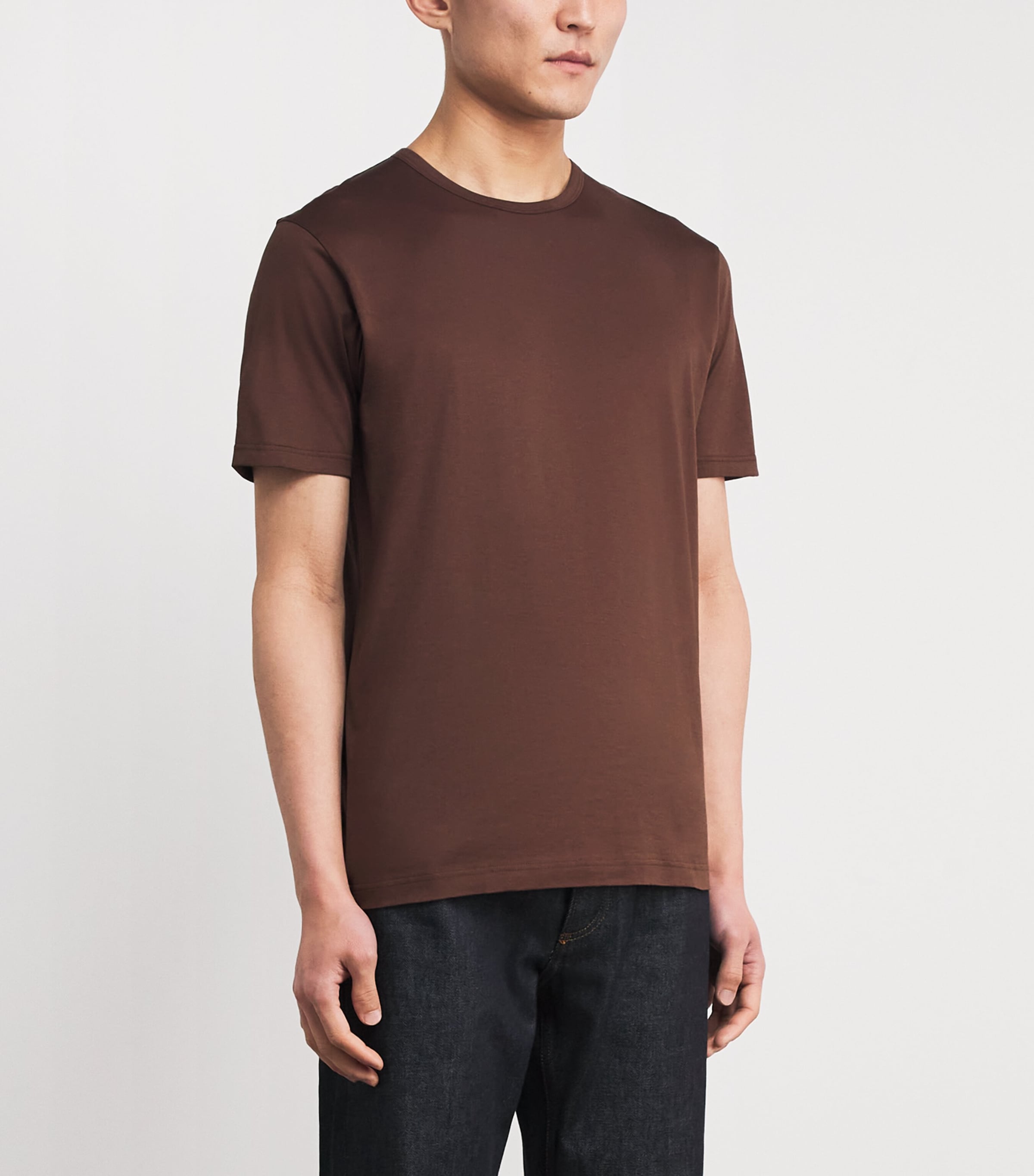 Supima Cotton Classic T-Shirt CONKER BROWN BRGL Image 3