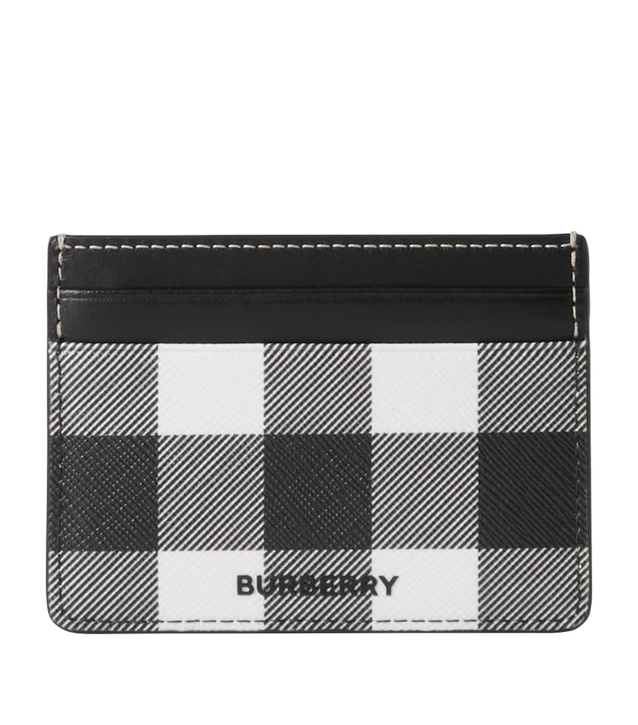 Check Logo Card Holder DARK BIRCH BROWN Image 1