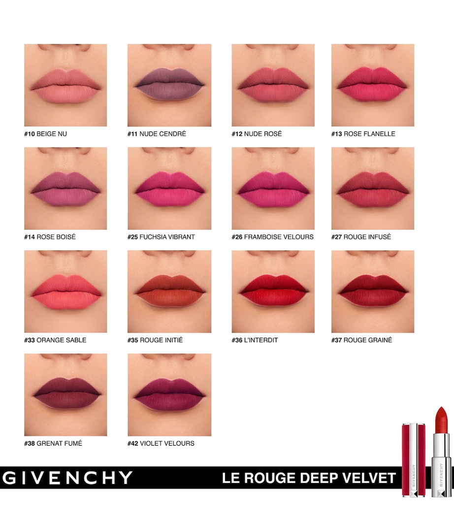 Le Rouge Deep Velvet Lipstick N38 GRENAT FUMÉ Image 4