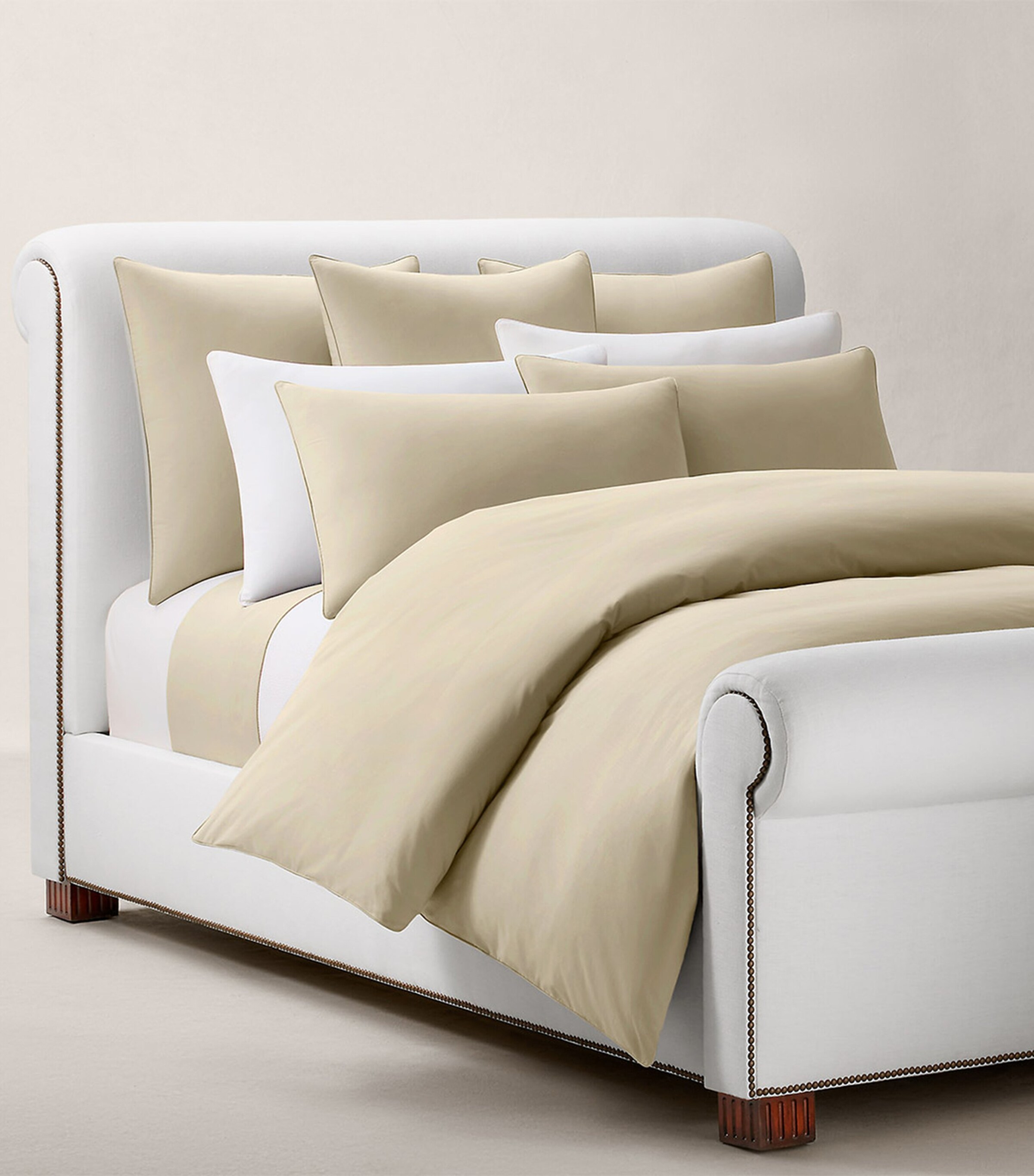 Ralph Lauren Home Cotton Player King Pillowcase (50cm x 90cm) Paleoak Image 4