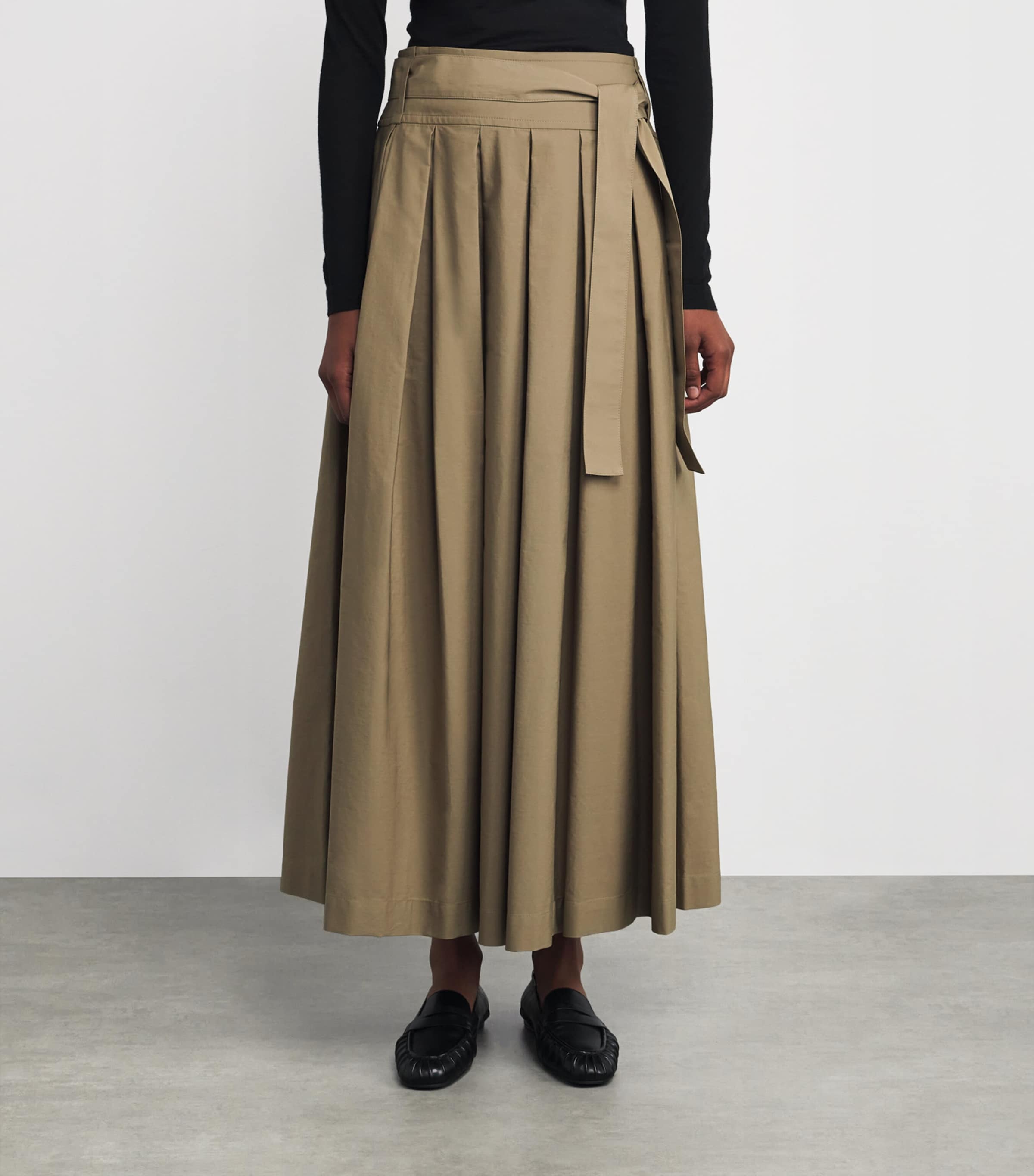 Weekend Max Mara Cotton Pleated Maxi Skirt | Harrods US