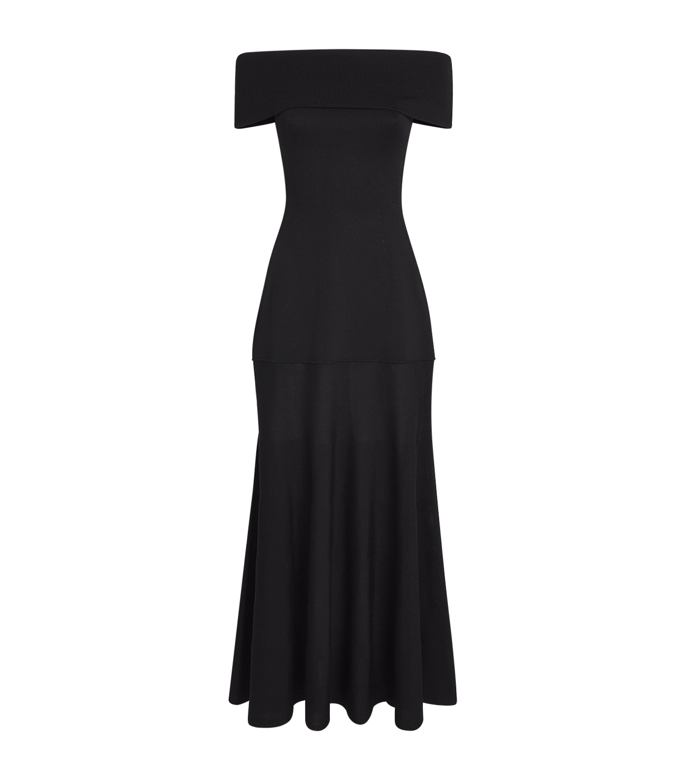 Fforme Off-the-shoulder Rosina Maxi Dress In Black