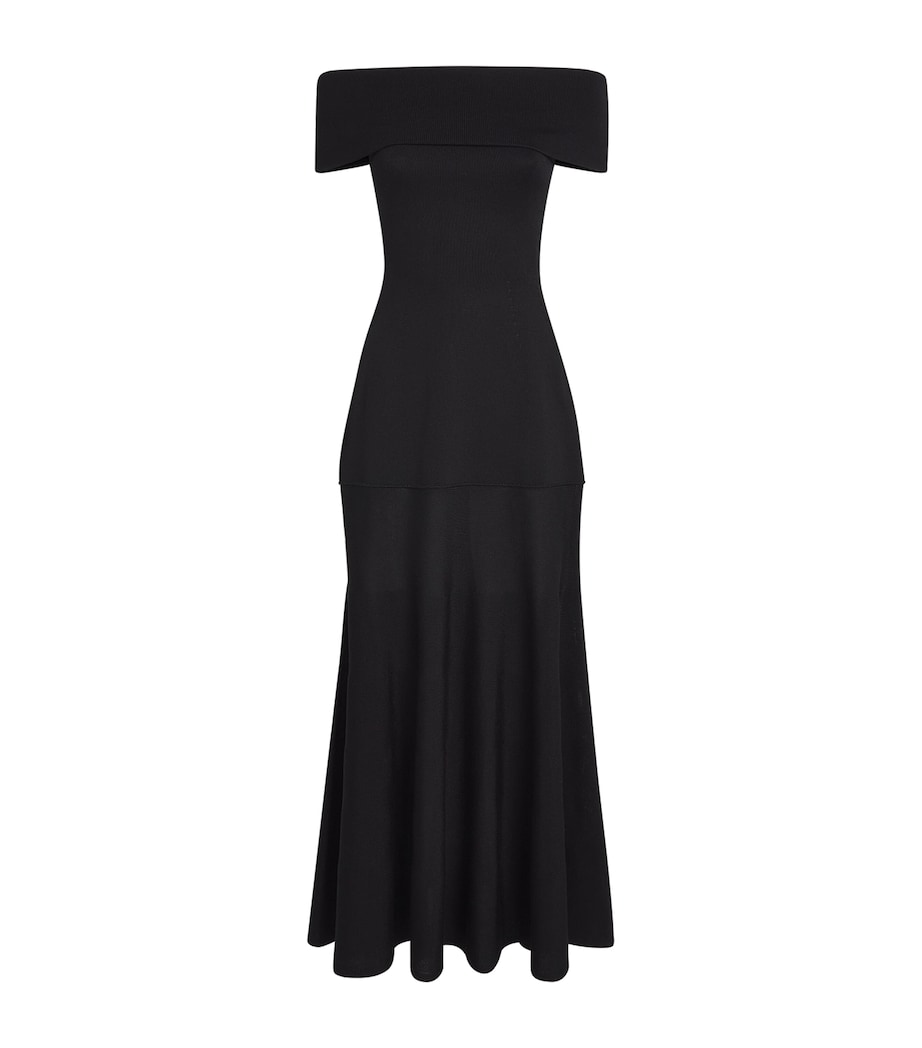 Off-The-Shoulder Rosina Maxi Dress BLACK Image 1