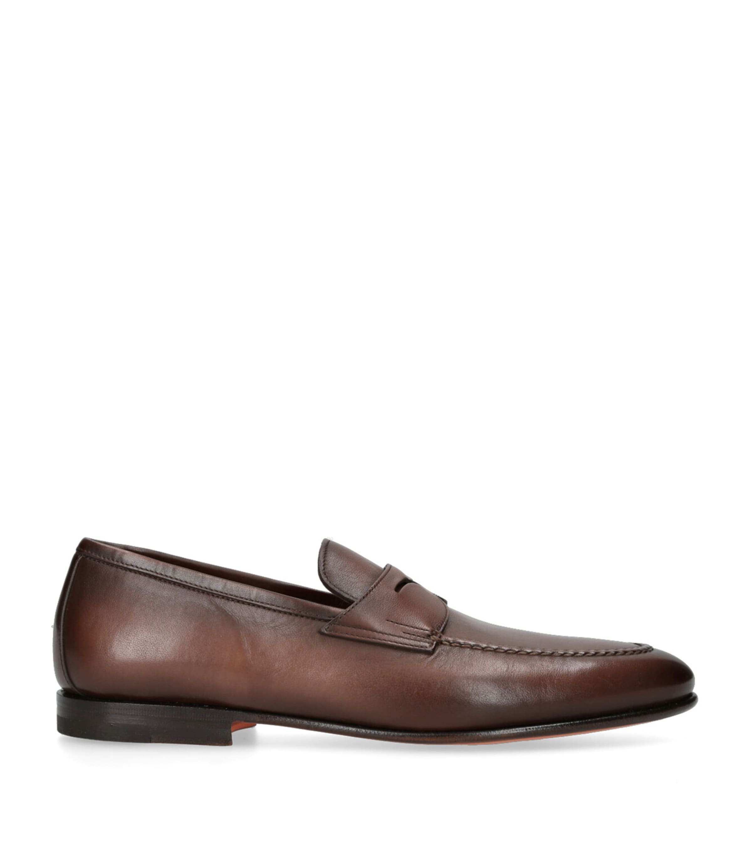 Leather Carlos Loafers BROWN Image 3