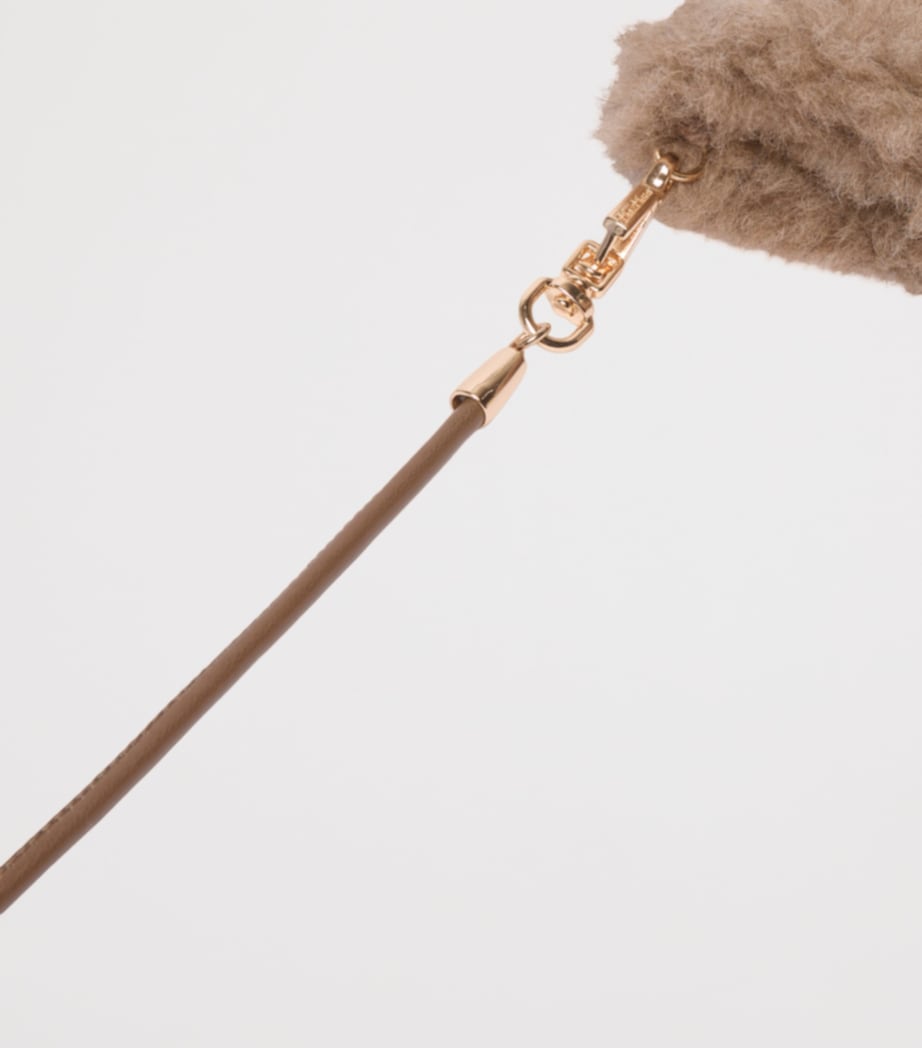 Max Mara Alpaca-Wool-Silk Mittens Beige Golden Image 4