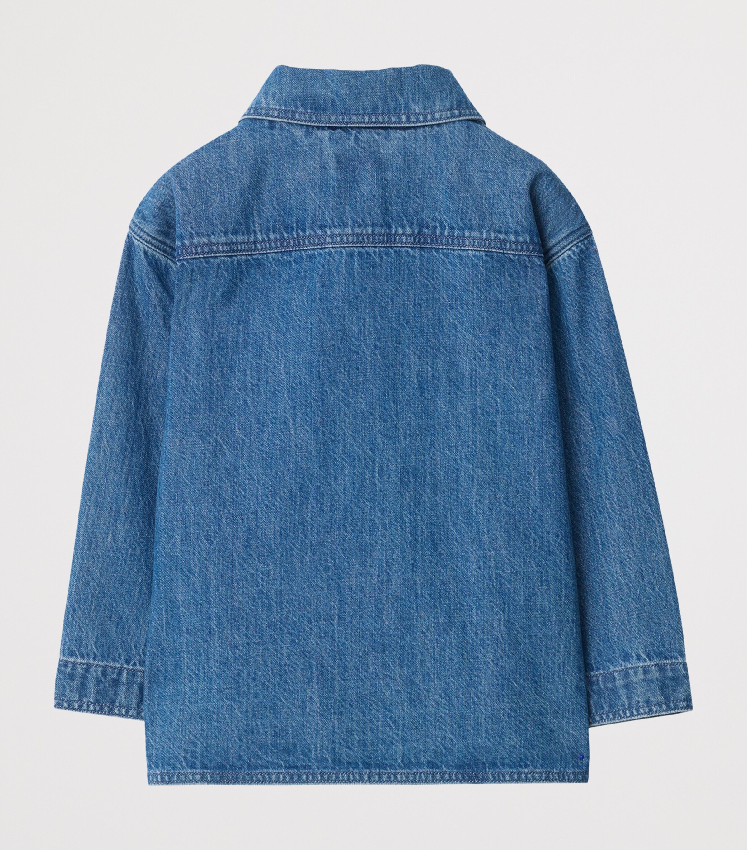 Burberry Kids Denim EKD Shirt Jacket (14 Years) Vintage Denim Image 2