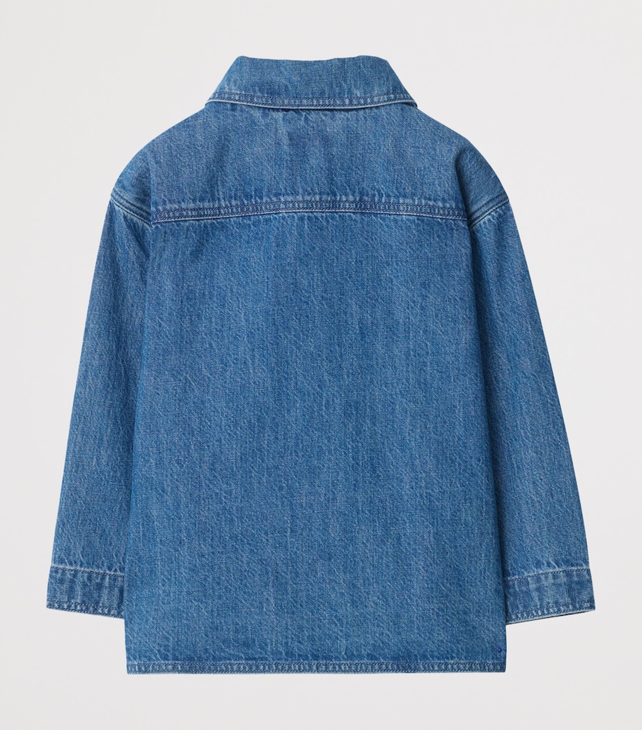 Burberry Kids Denim EKD Shirt Jacket (14 Years) Vintage Denim Image 2