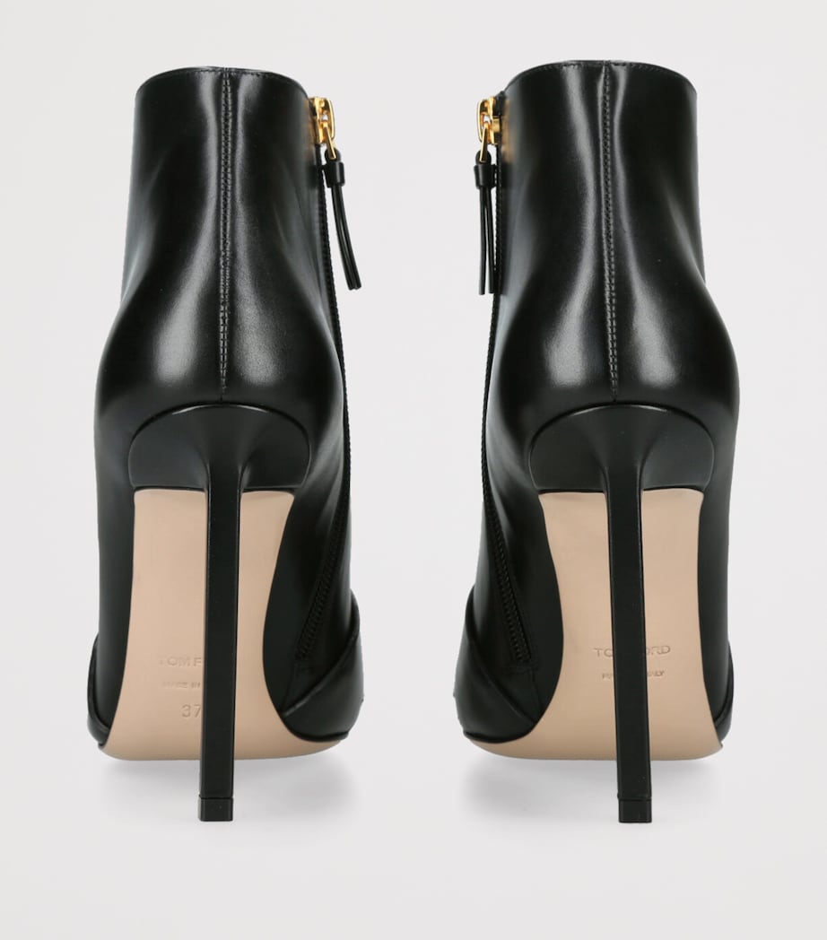 Leather Eva Ankle Boots 105 BLACK Image 2