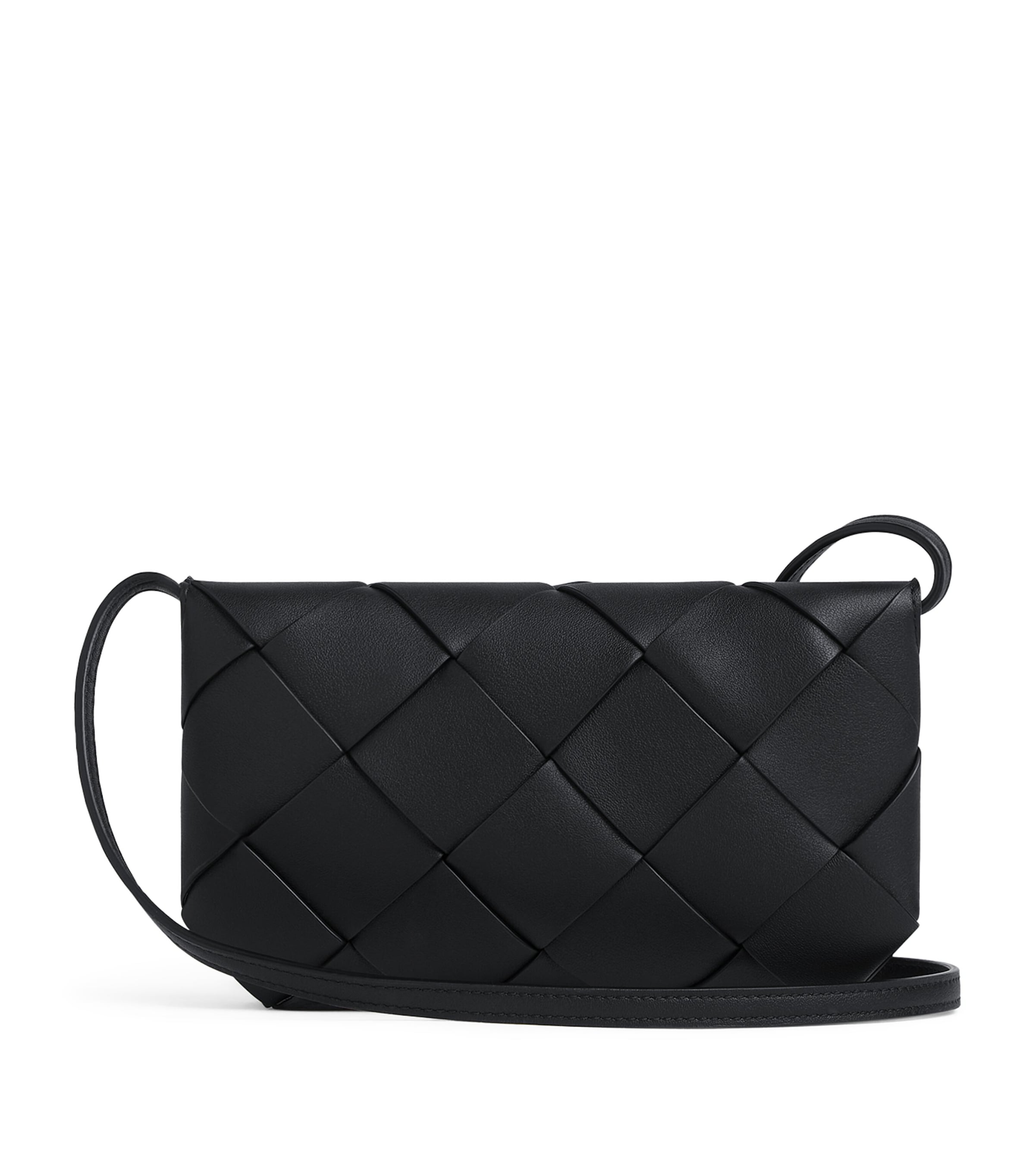 Leather Intreccio Cross-Body Pouch 8803 Image 6