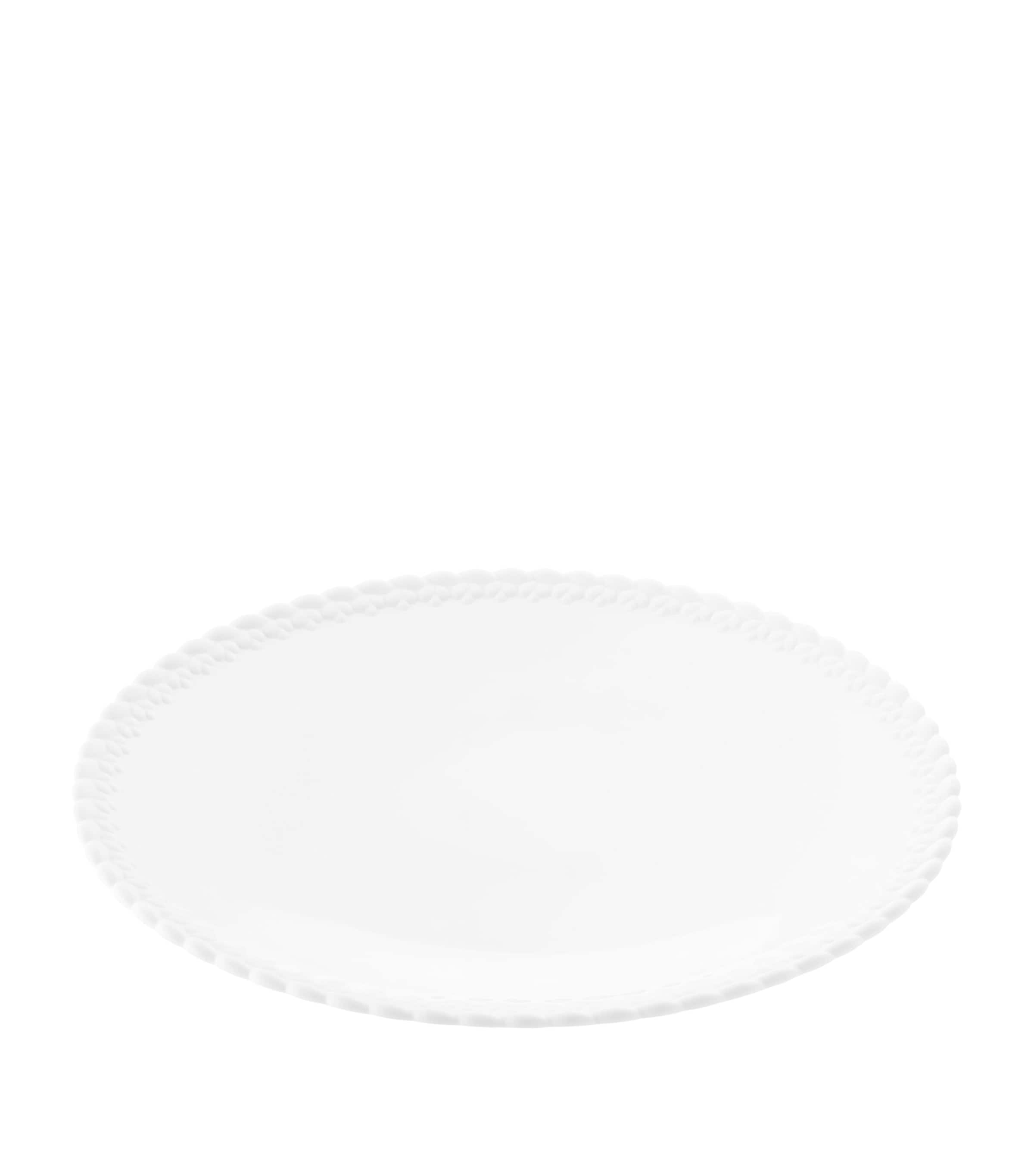 Porcelain Babylone Dinner Plate (27cm) WHITE Image 2