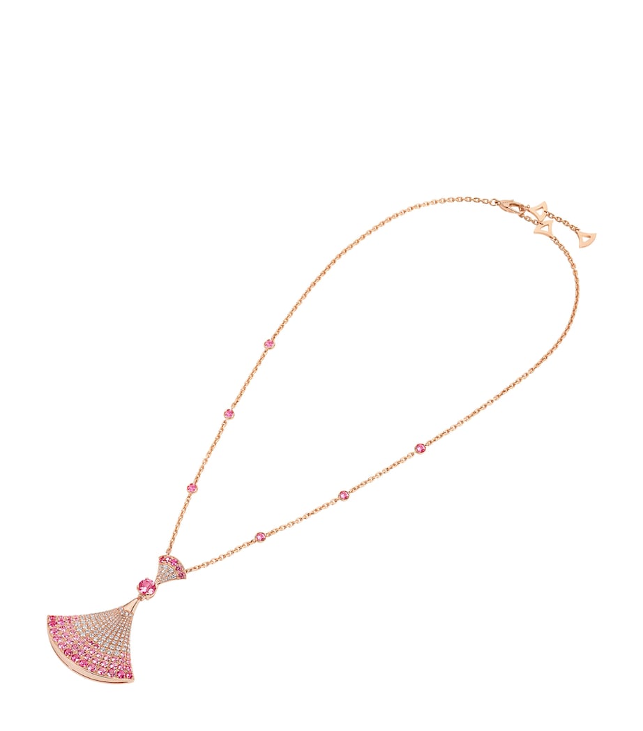 Rose Gold, Diamond, Sapphire and Ruby Divas' Dream Necklace PINK GOLD Image 1